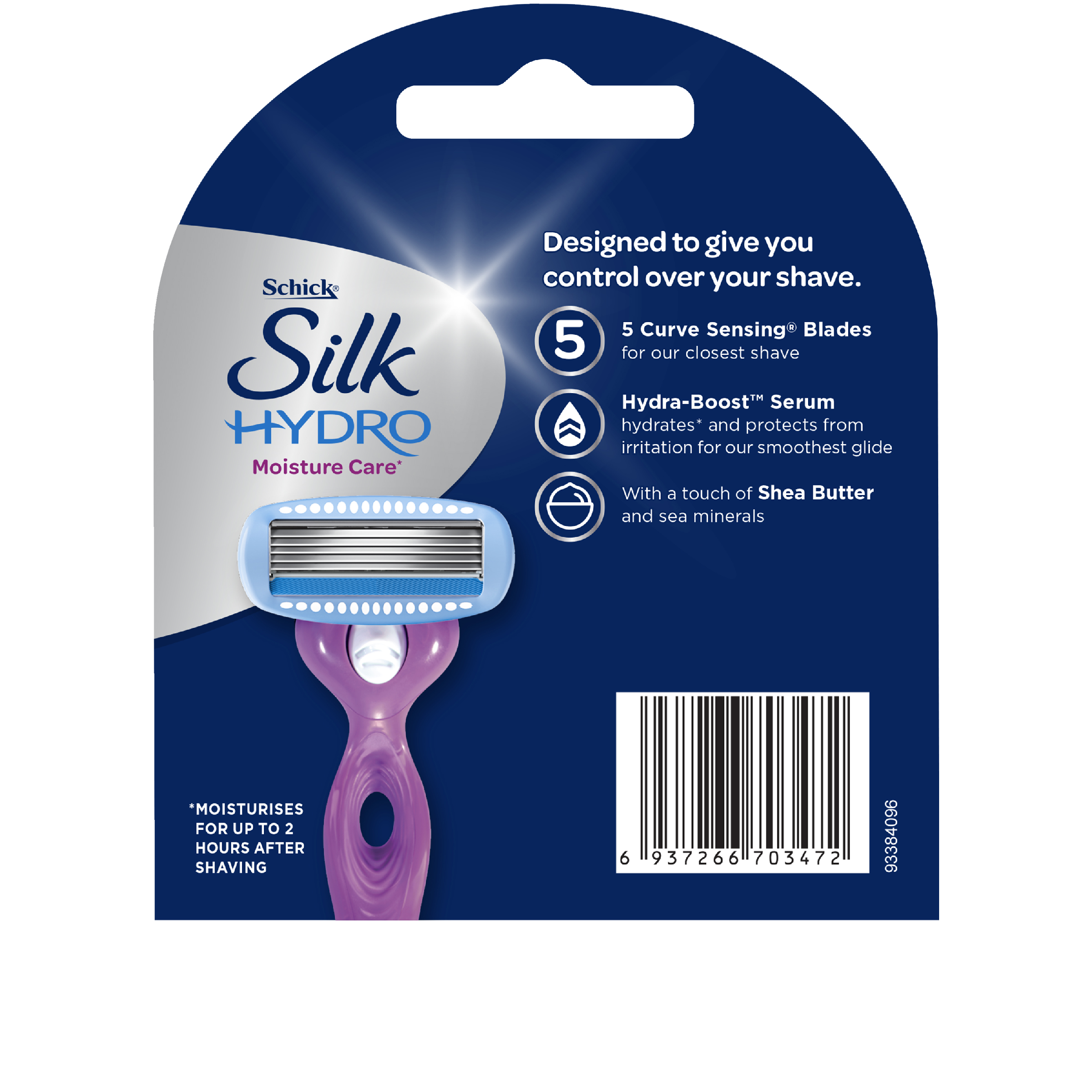 SCHICK HYDRO SILK REFILL BLADES 4 PACK - Image 4