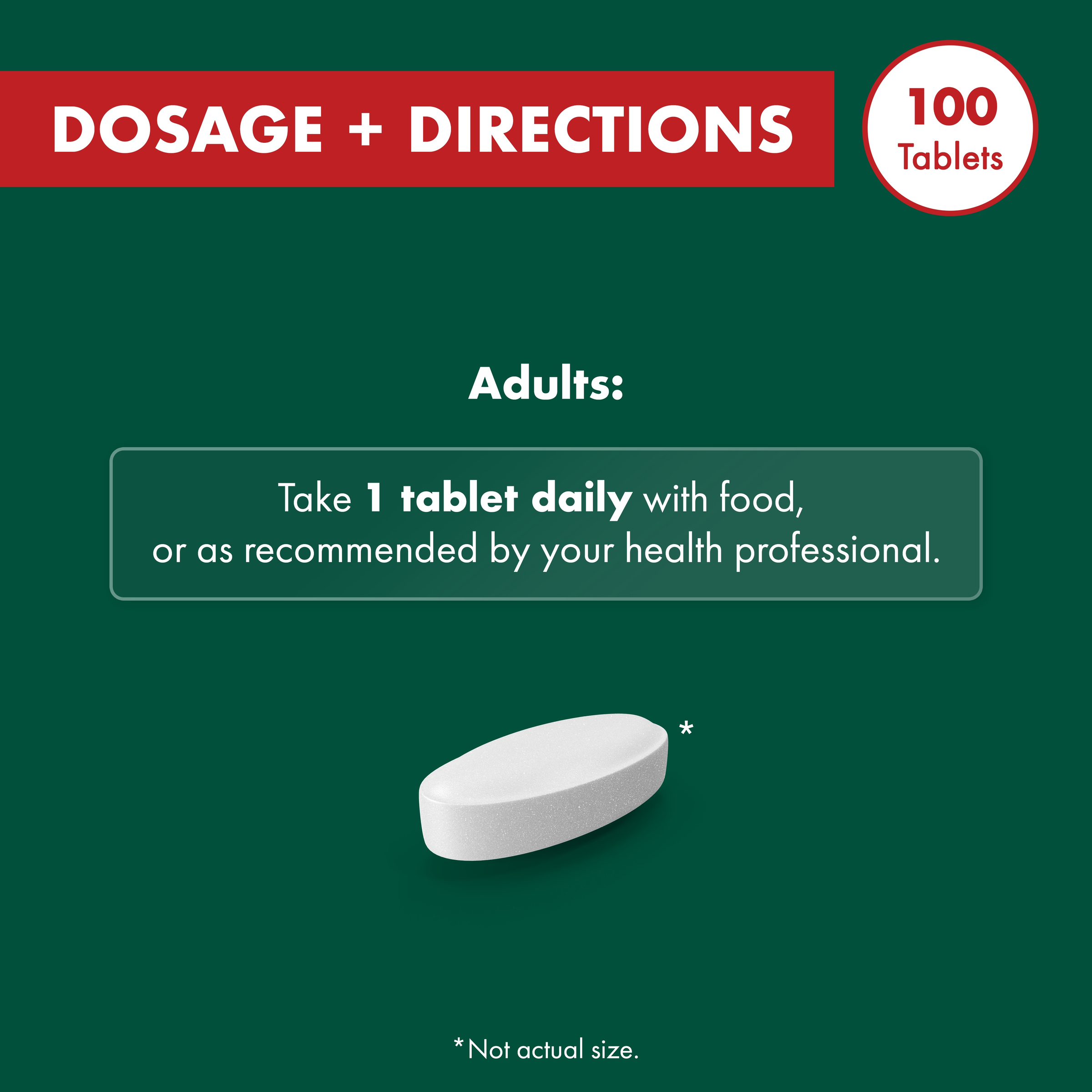 NATURES OWN MEGA MAGNESIUM WITH VITAMIN D3 100 TABLETS - Image 8