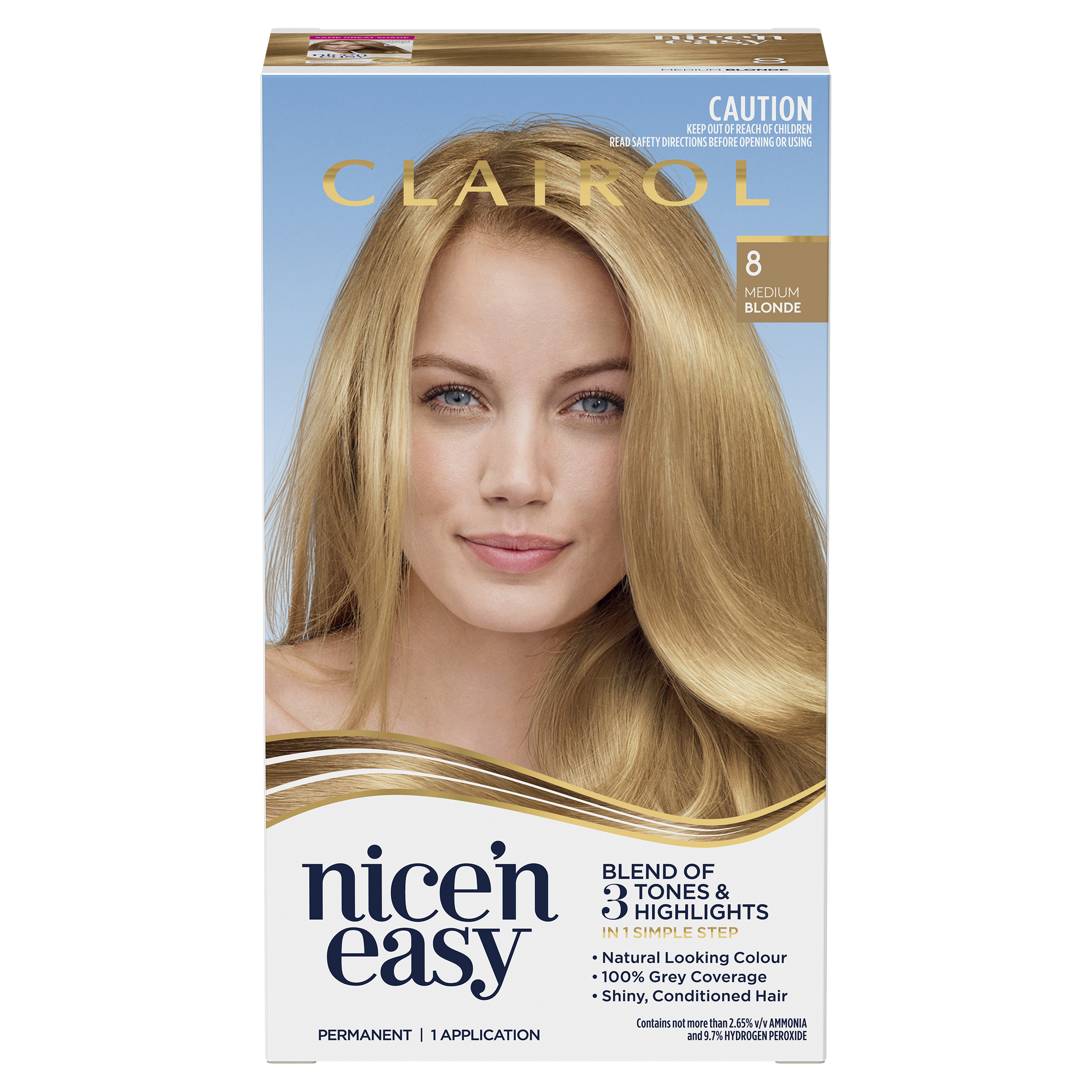 CLAIROL NICE N EASY 8 NATURAL MEDIUM BLONDE - Image 2