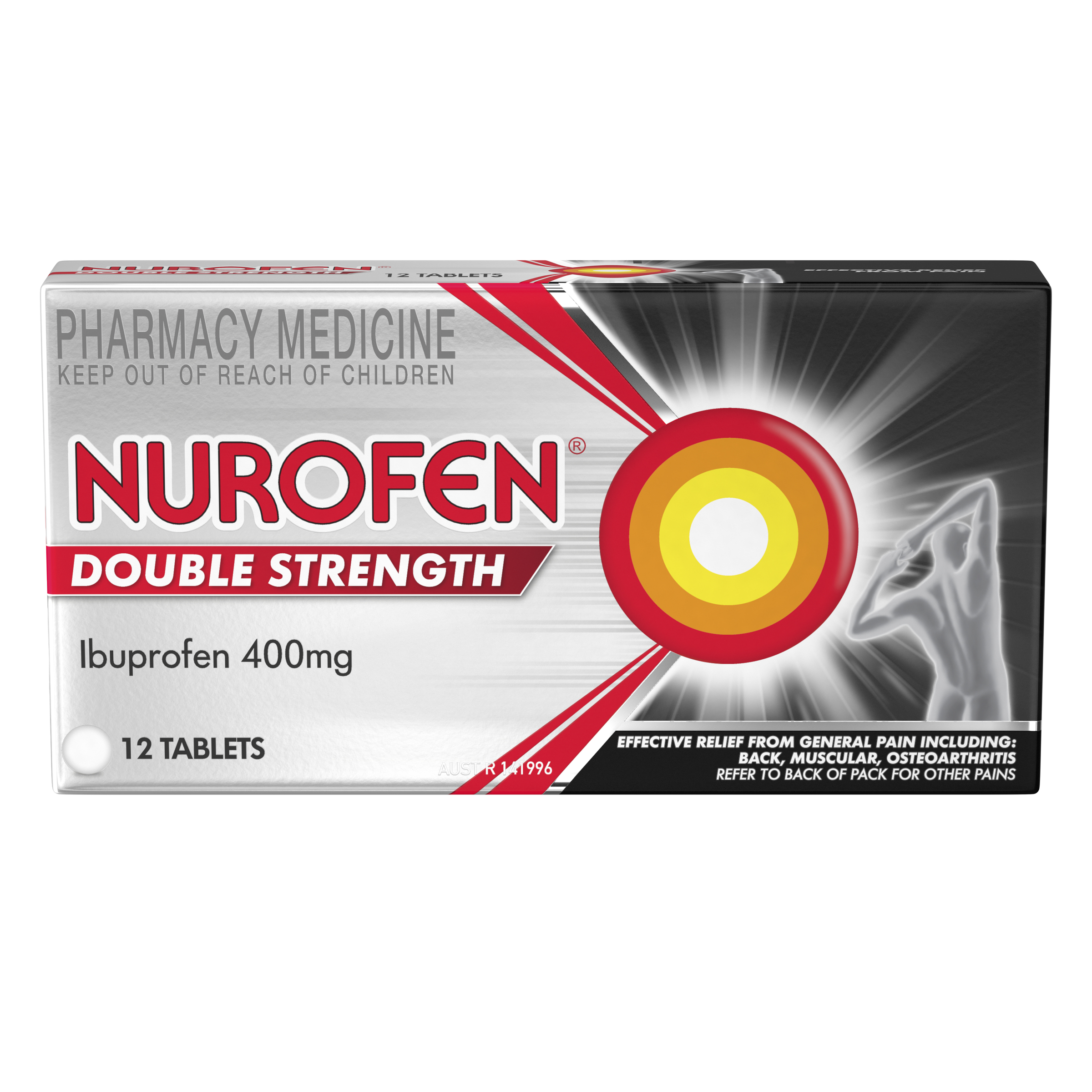 NUROFEN DOUBLE STRENGTH 400MG 12 TABLETS - Image 2