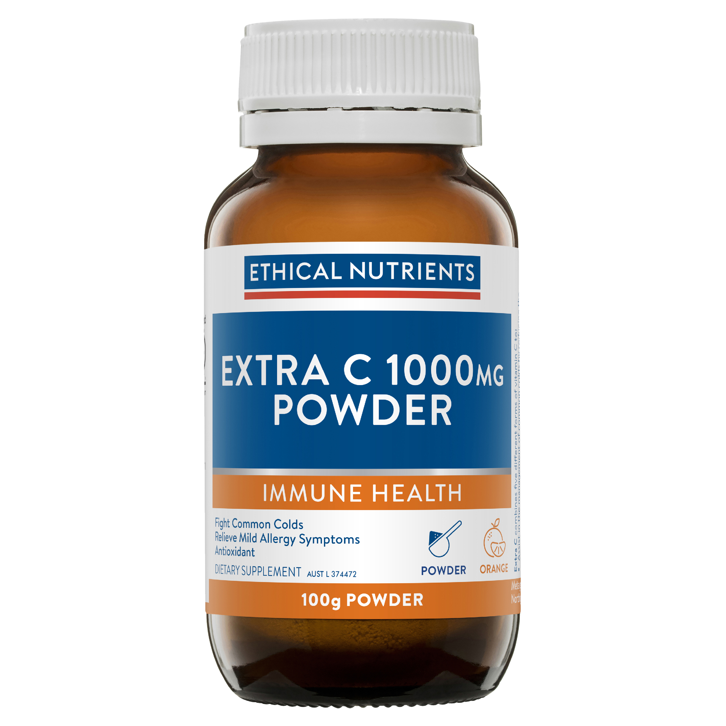 ETHICAL NUTRIENTS EXTRA C 1000MG ORANGE POWDER 100G