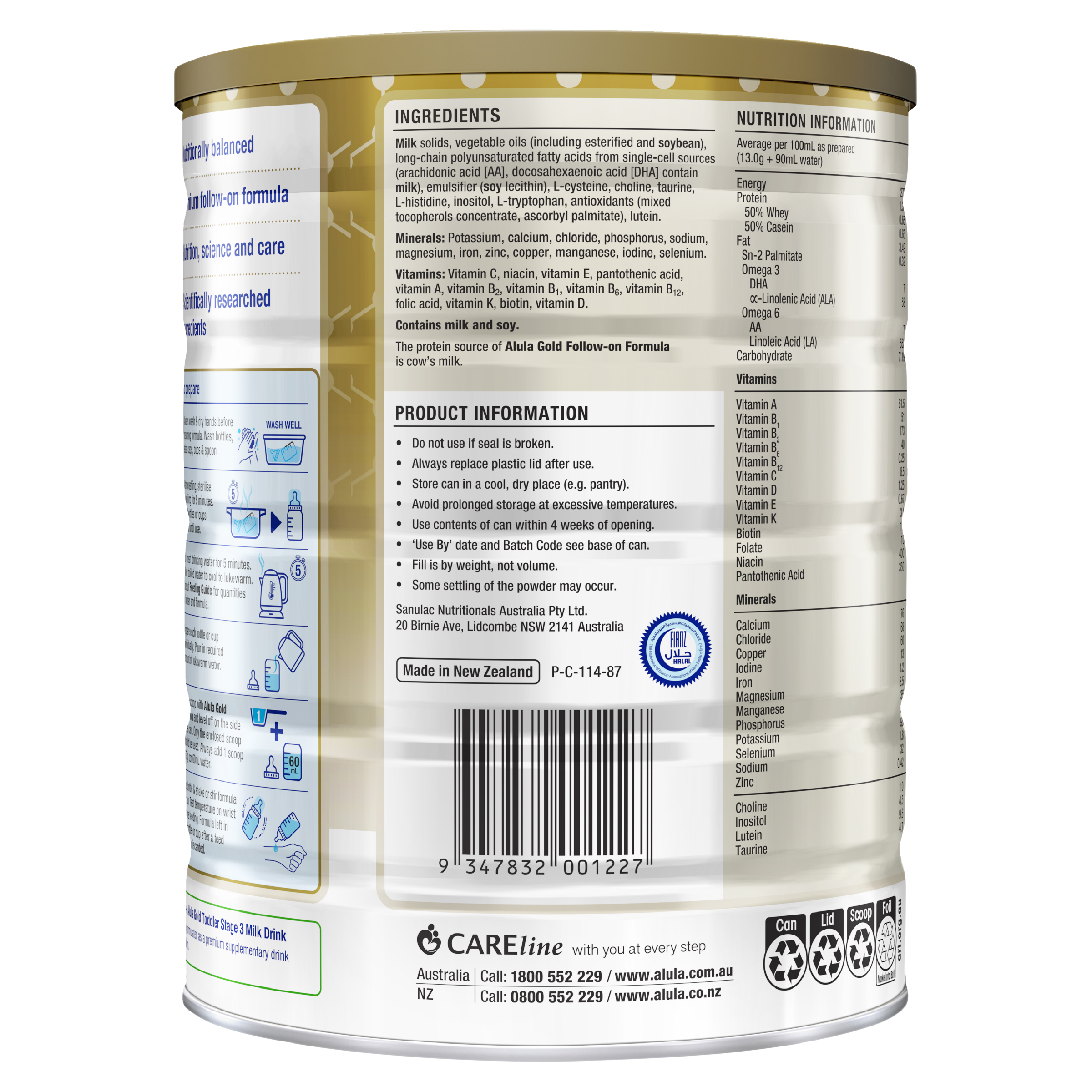 S26 ALULA GOLD FOLLOW ON FORMULA STAGE 2 900G - Image 4