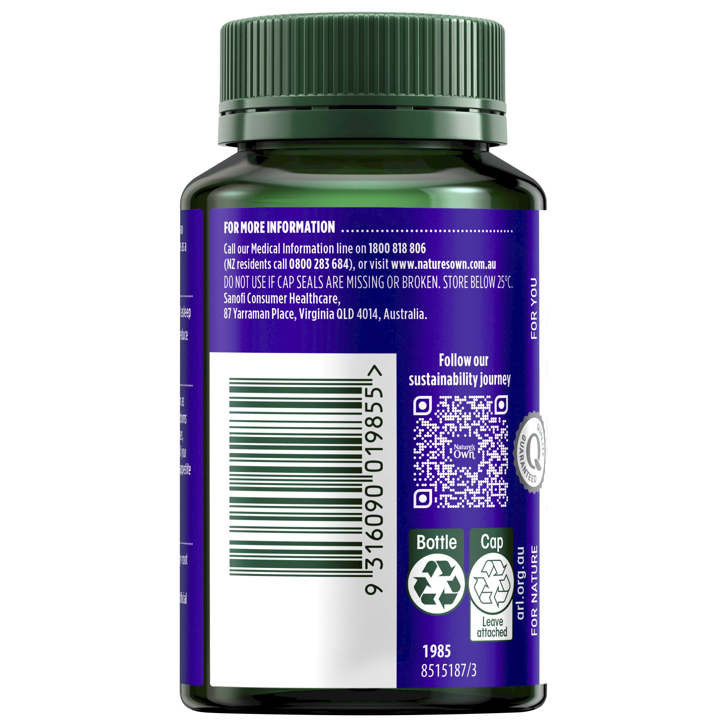 NATURES OWN VALERIAN FORTE 2000MG 60 CAPSULES - Image 4