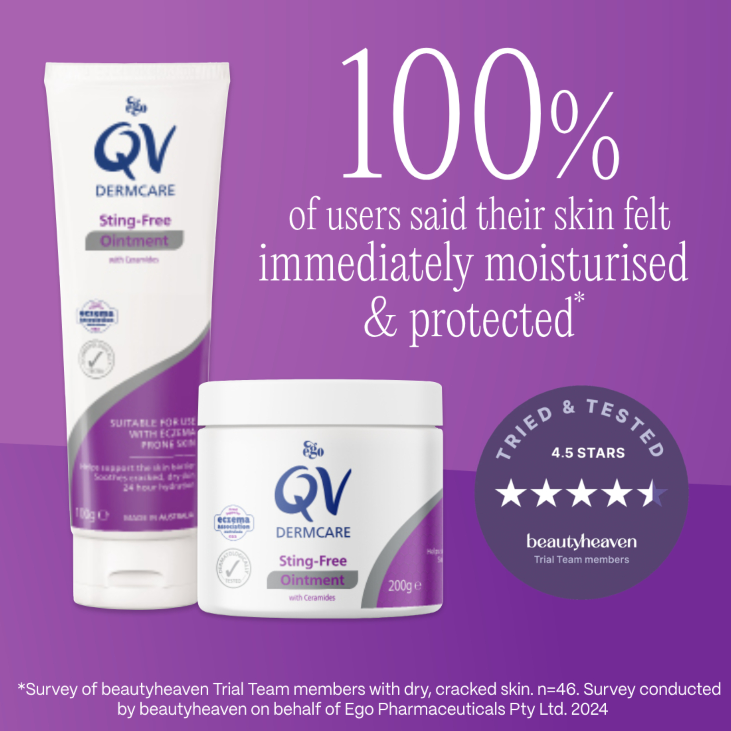 EGO QV DERMCARE STING FREE OINTMENT 100G - Image 6