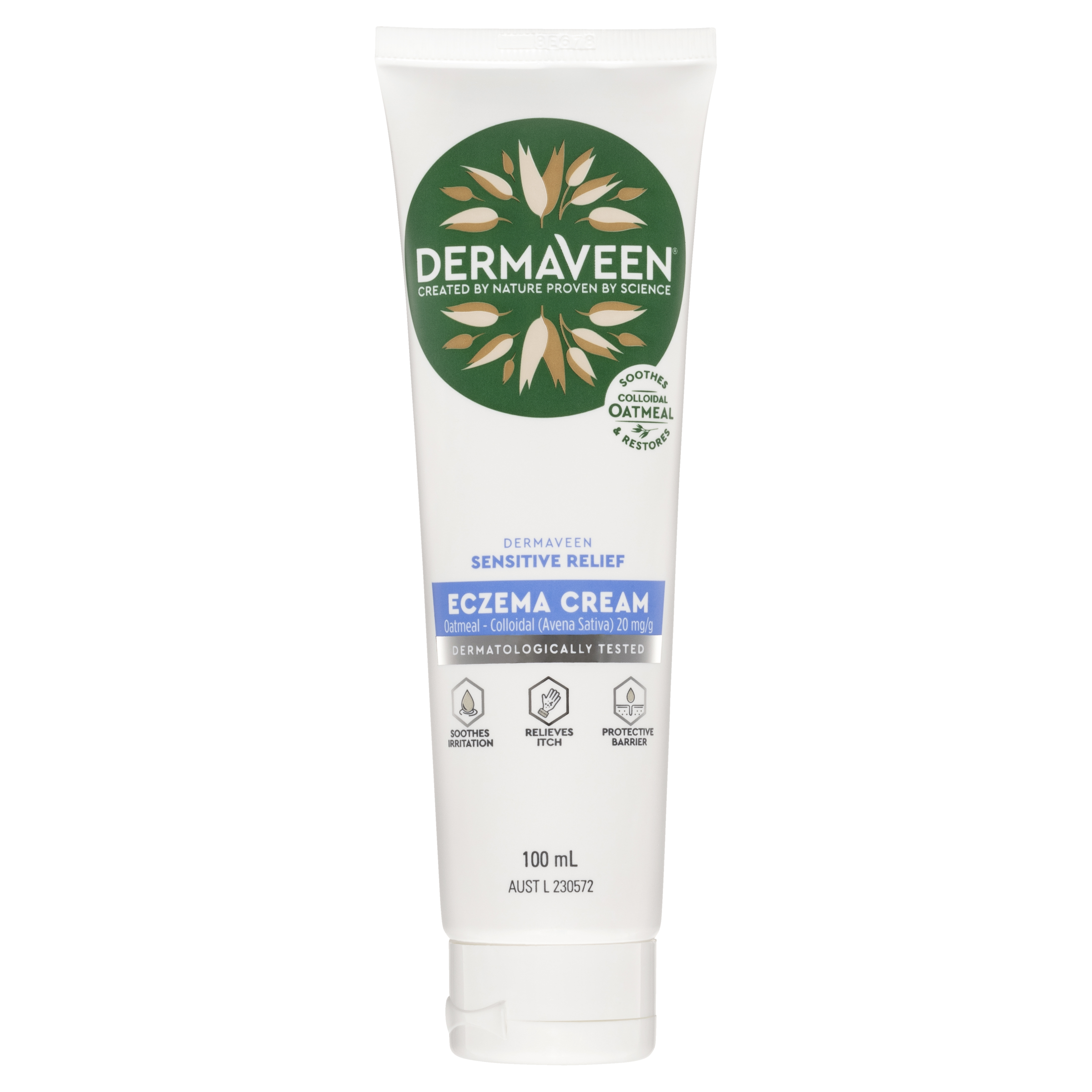 DERMAVEEN ECZEMA SENSITIVE RELIEF CREAM 100ML - Image 5