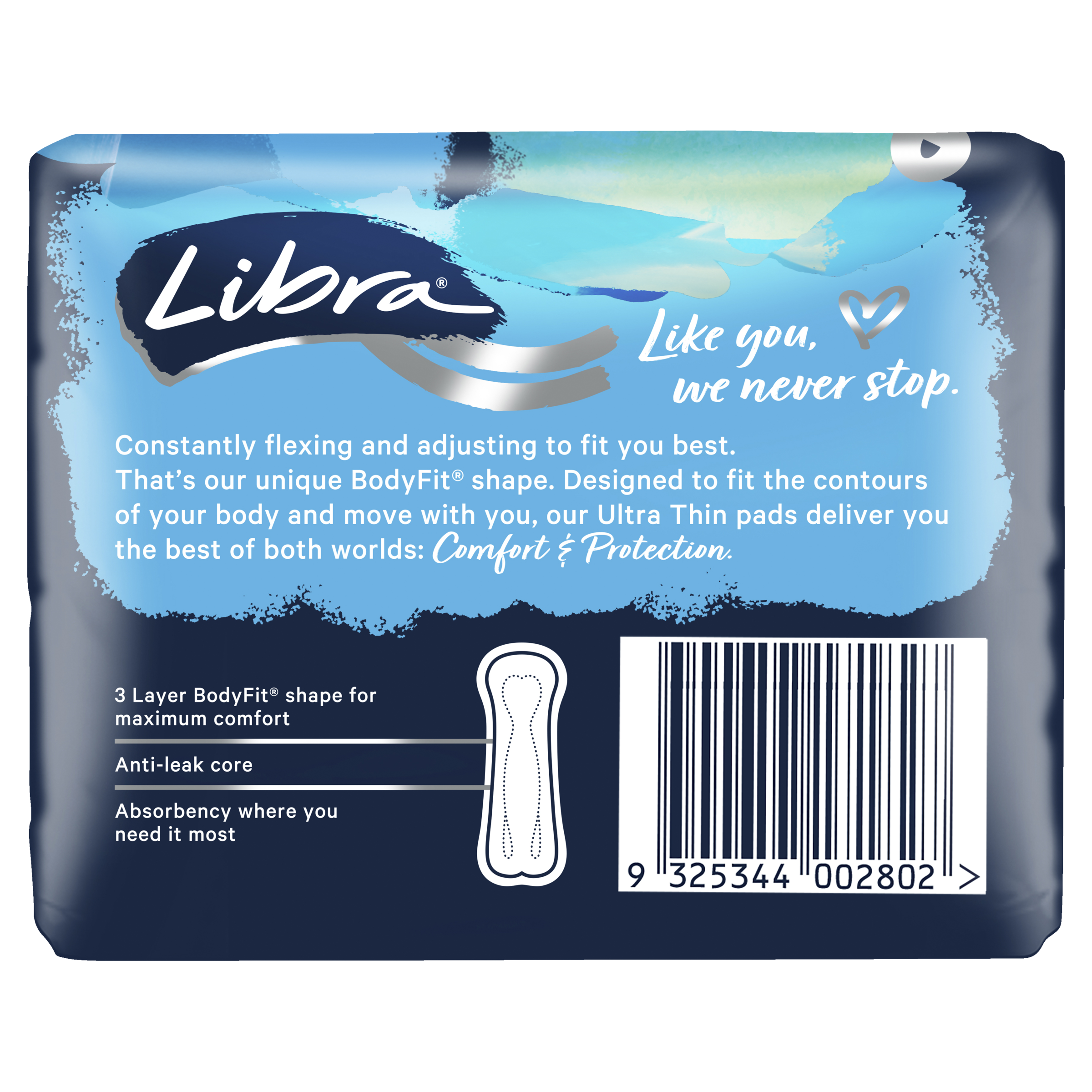 LIBRA PADS ULTRA THIN REGULAR 14 PACK - Image 3