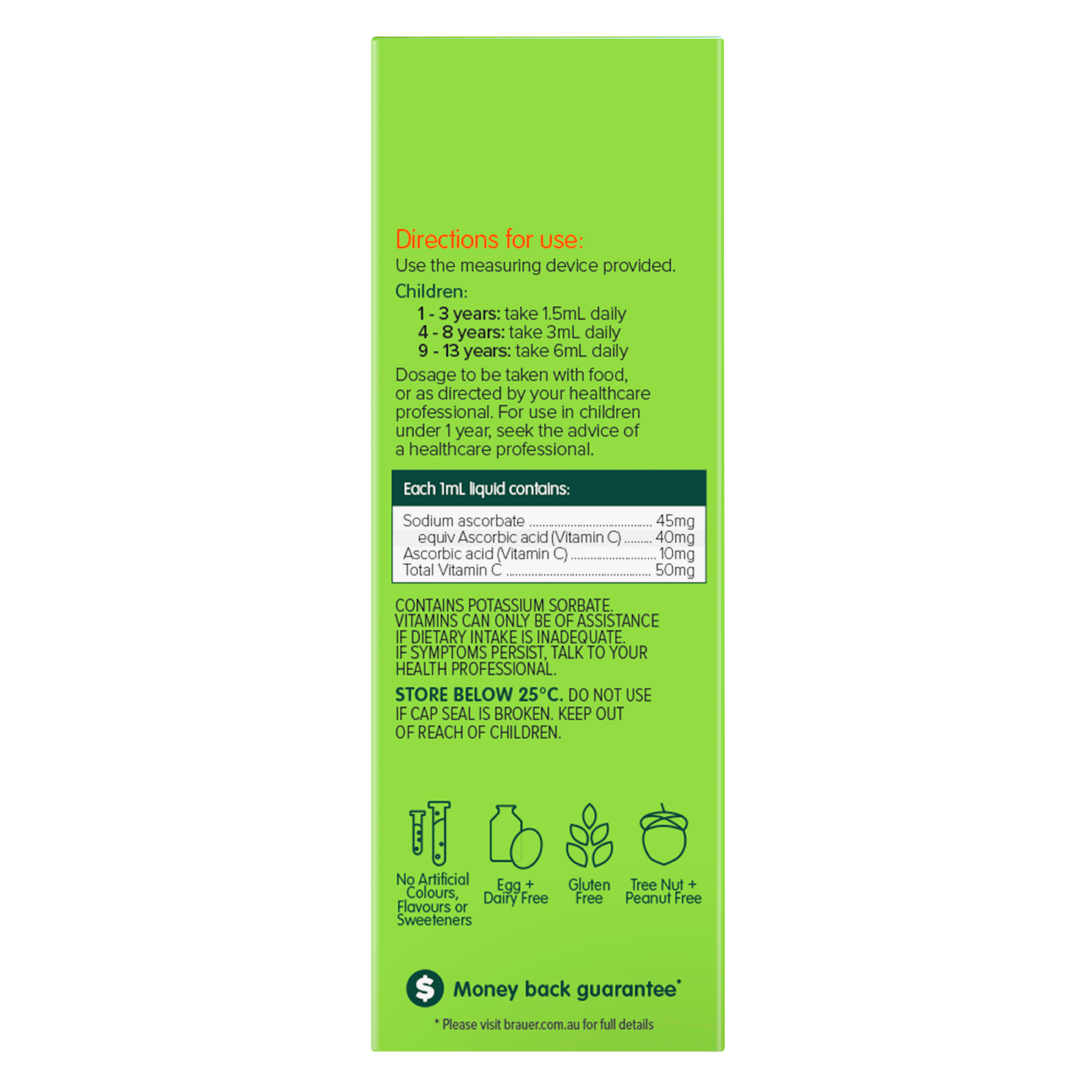 BRAUER BABY & KIDS VITAMIN C LIQUID 100ML - Image 6