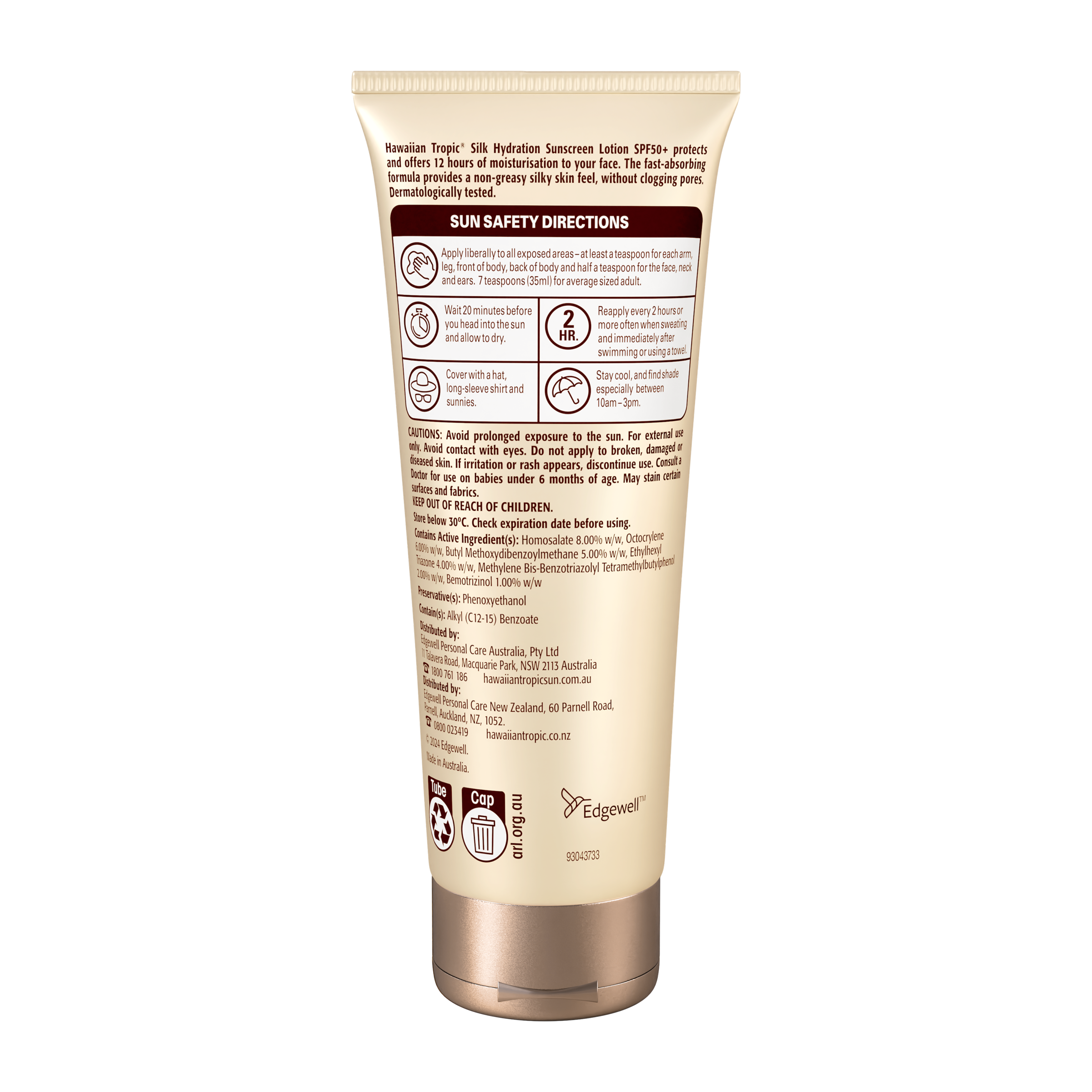 HAWAIIAN TROPIC SILK HYDRATION FRAGRANCE FREE FACE 50+ 100ML - Image 2