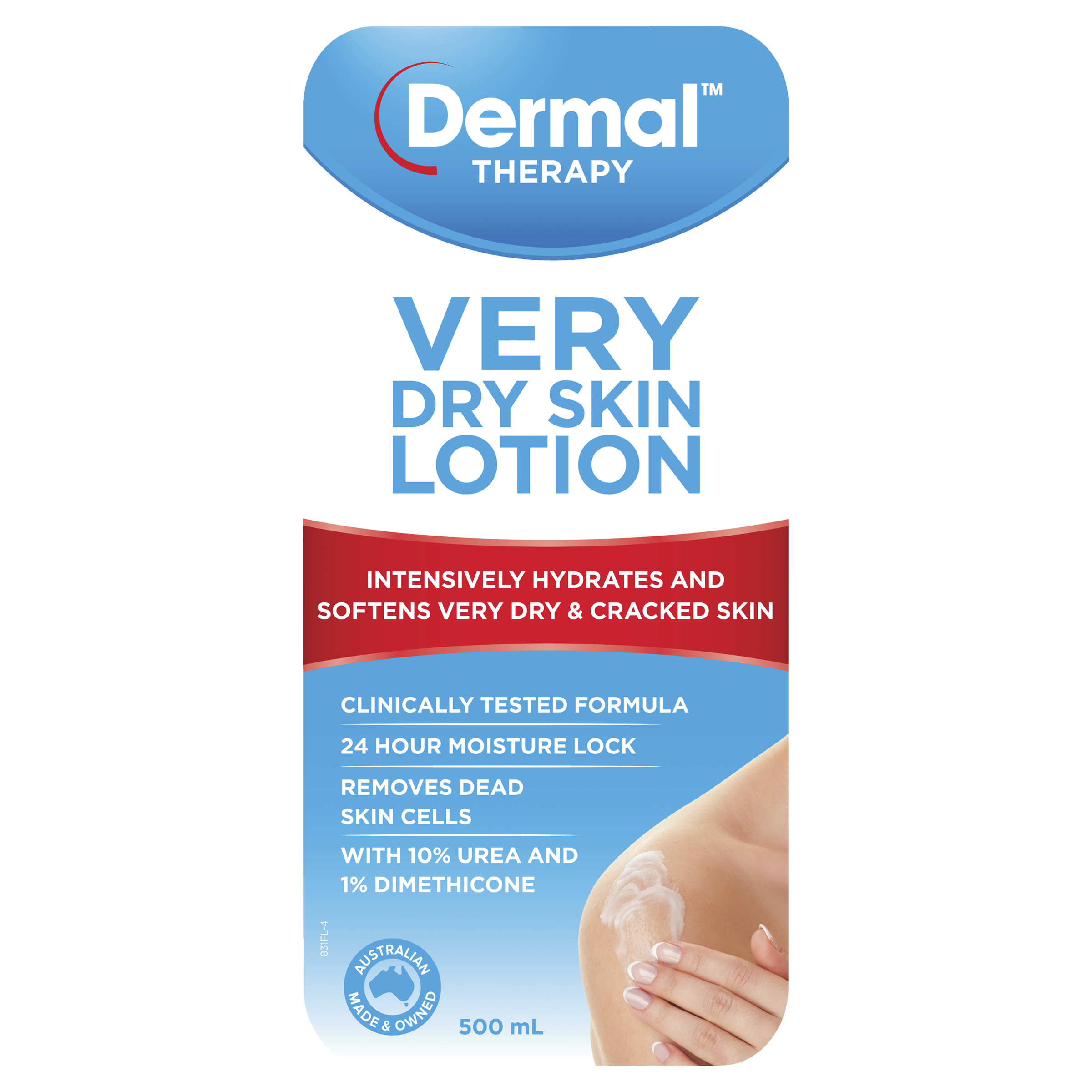 DERMAL THERAPY VERY DRY SKIN LOTION 500ML - Image 3
