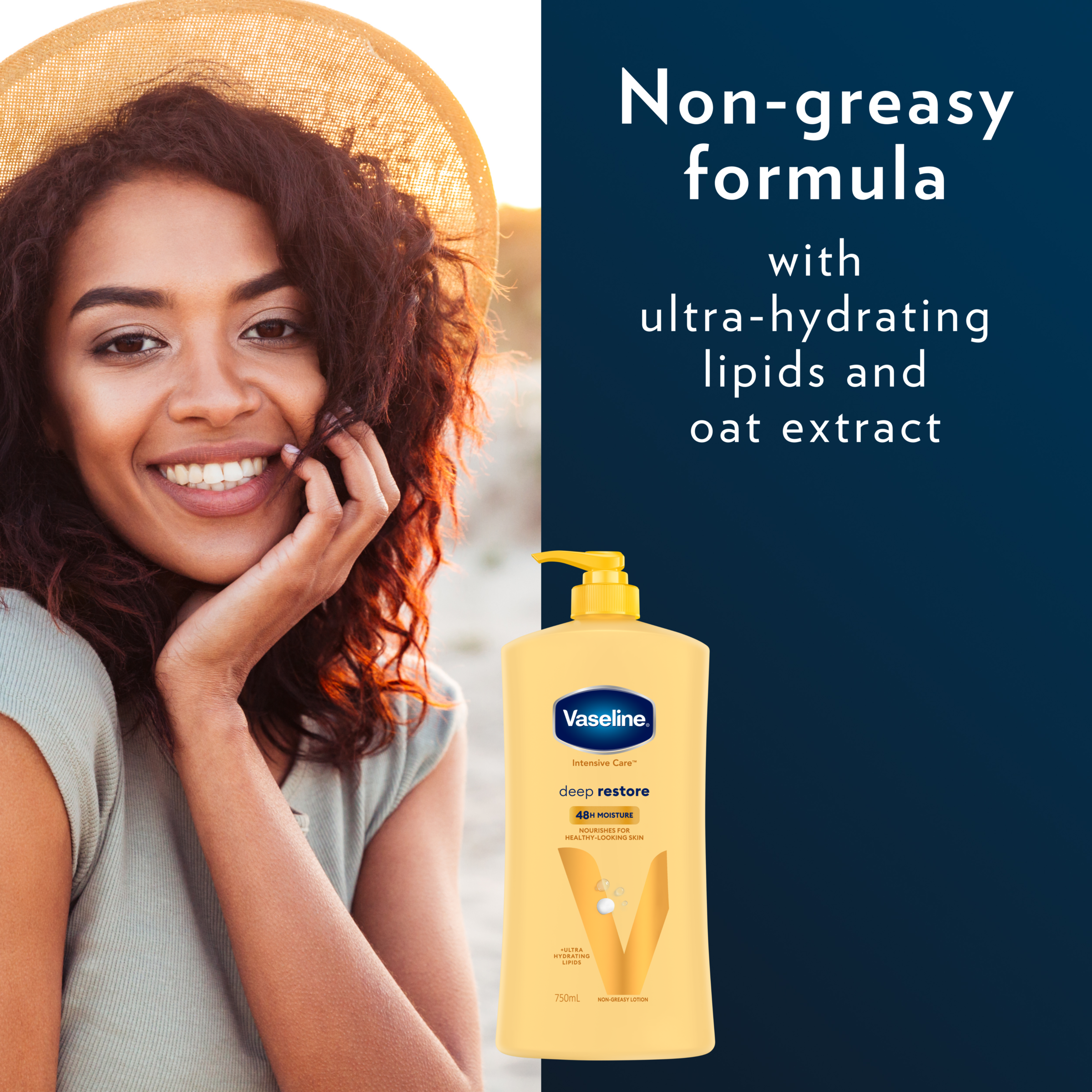 VASELINE DEEP RESTORE BODY LOTION 750ML - Image 3