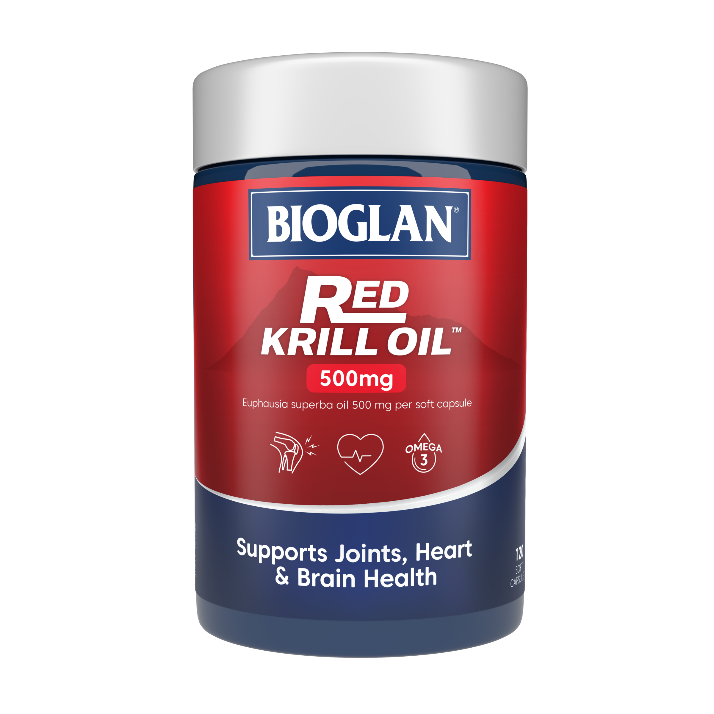 BIOGLAN RED KRILL 500MG 120 CAPSULES