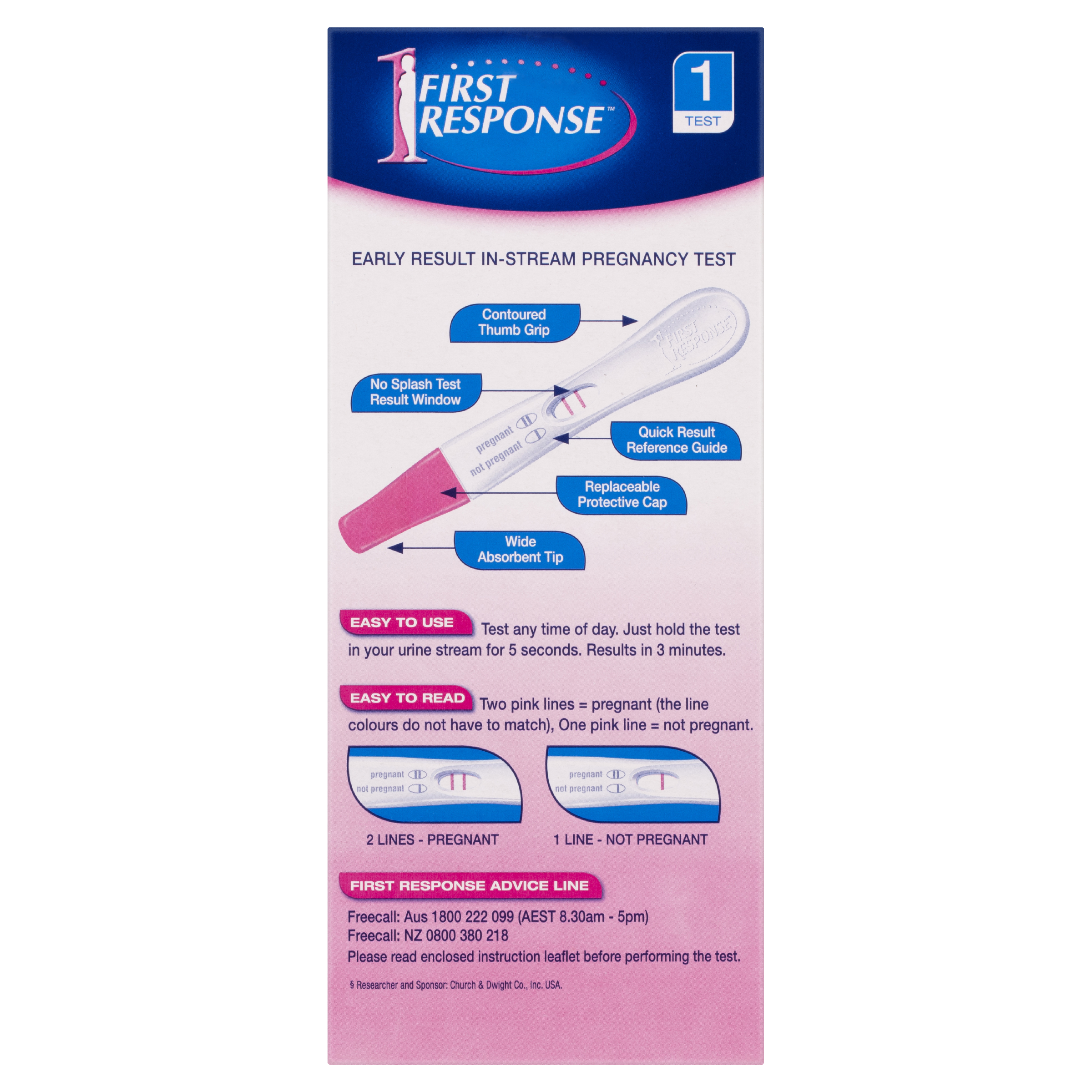 FIRST RESPONSE EARLY RESULT IN-STREAM PREGNANCY TEST 1 PACK - Image 4