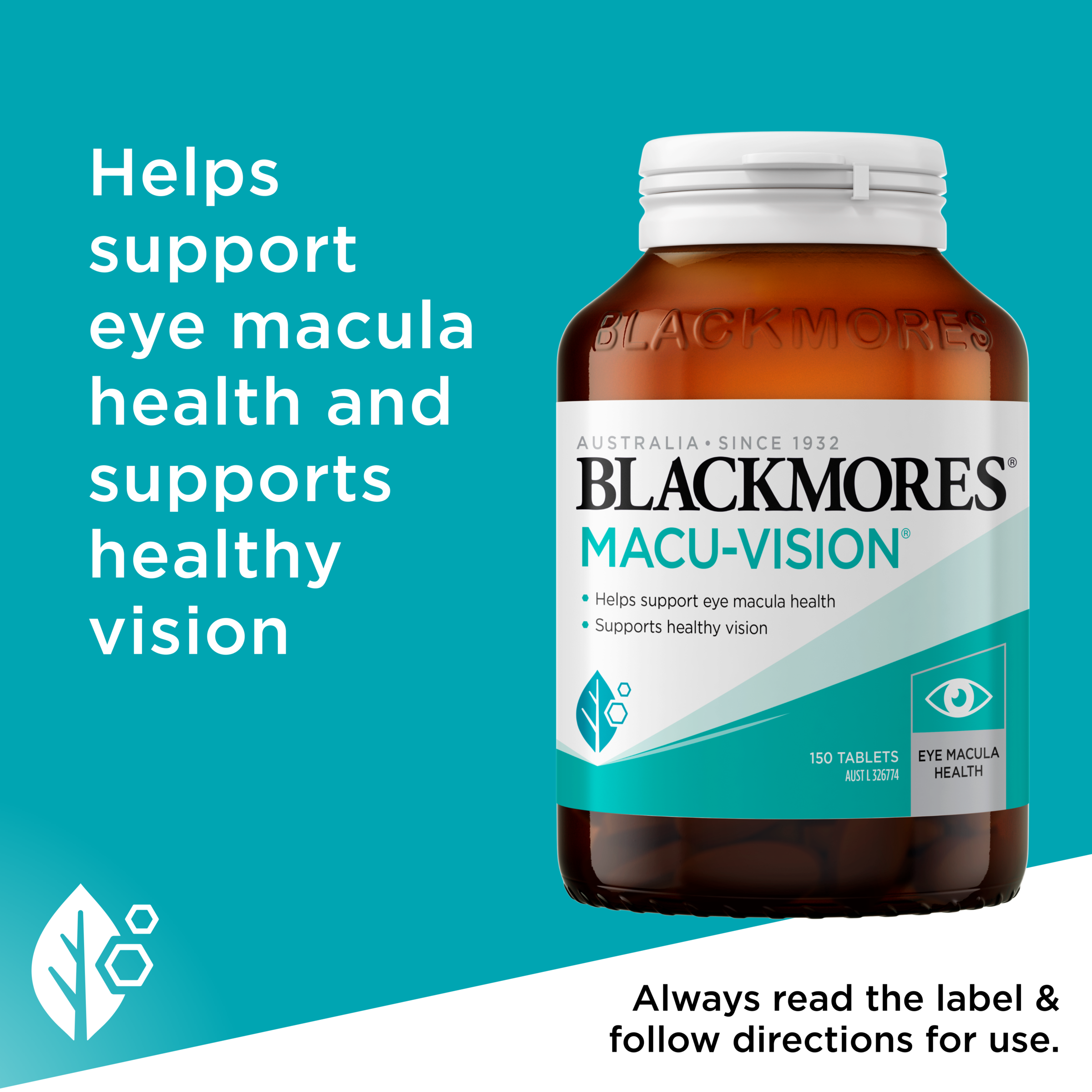 BLACKMORES MACU-VISION 150 TABLETS - Image 3