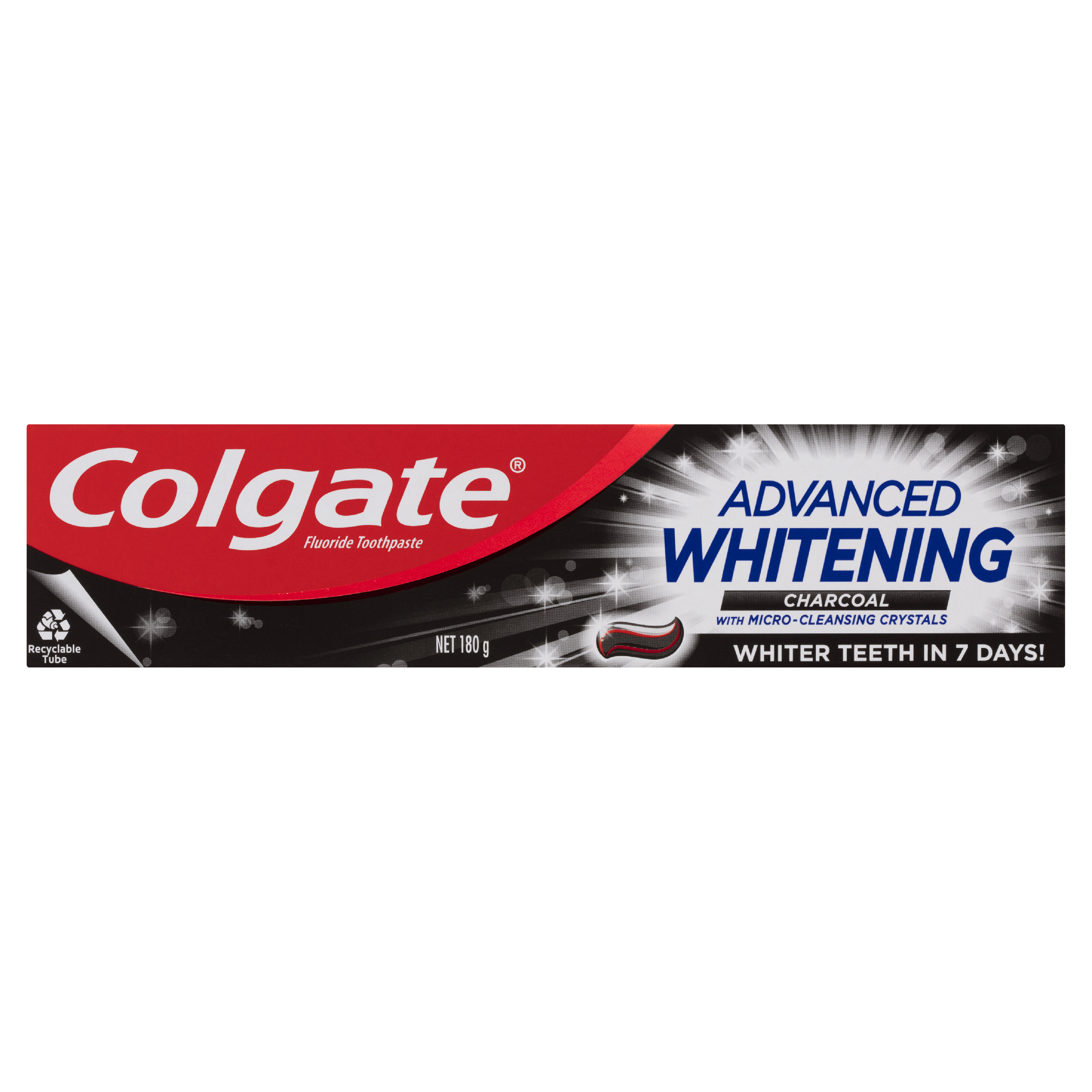 COLGATE TOOTHPASTE ADVANCED WHITENING CHARCOAL 180G - Image 2