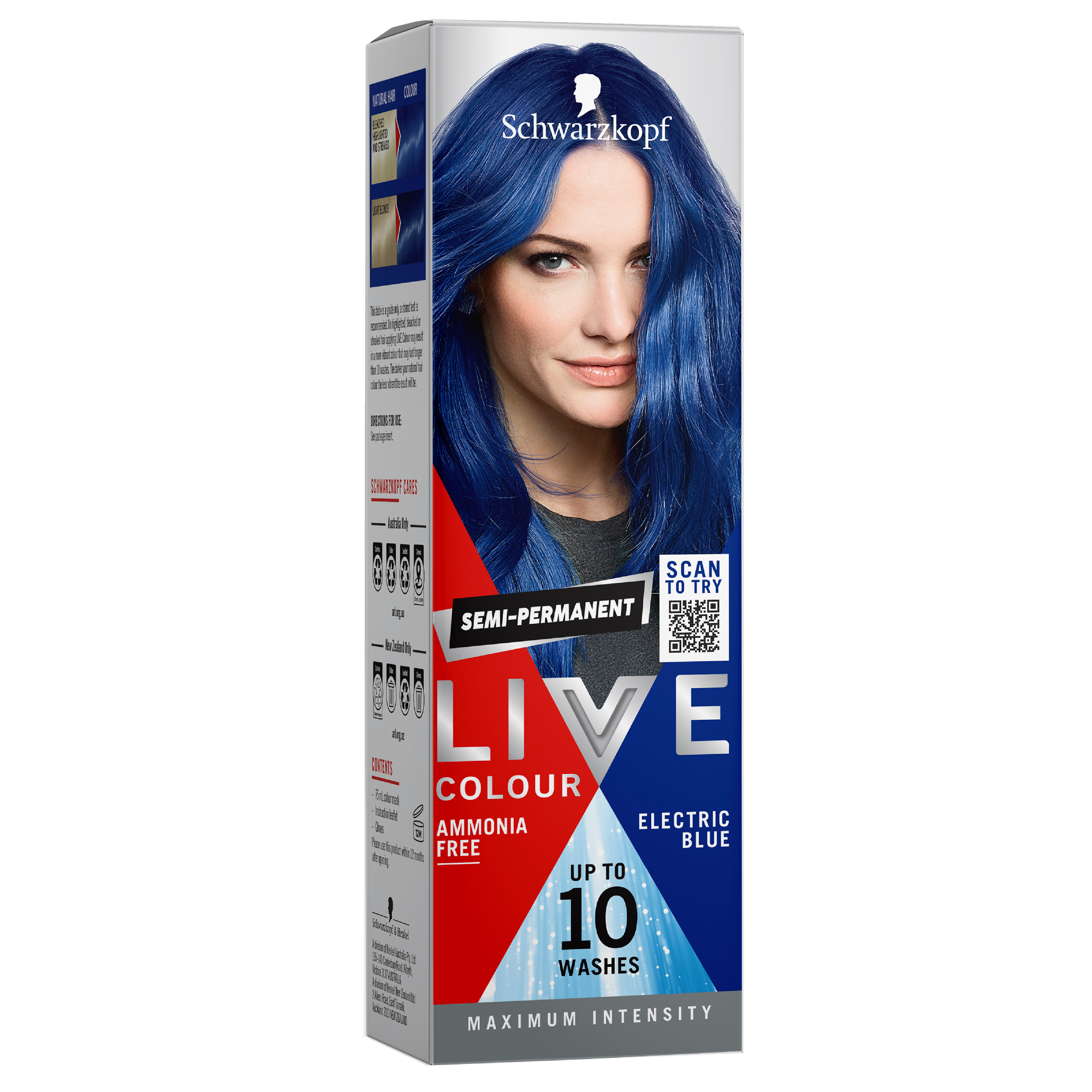 SCHWARZKOPF LIVE COLOUR ELECTRIC BLUE 75ML