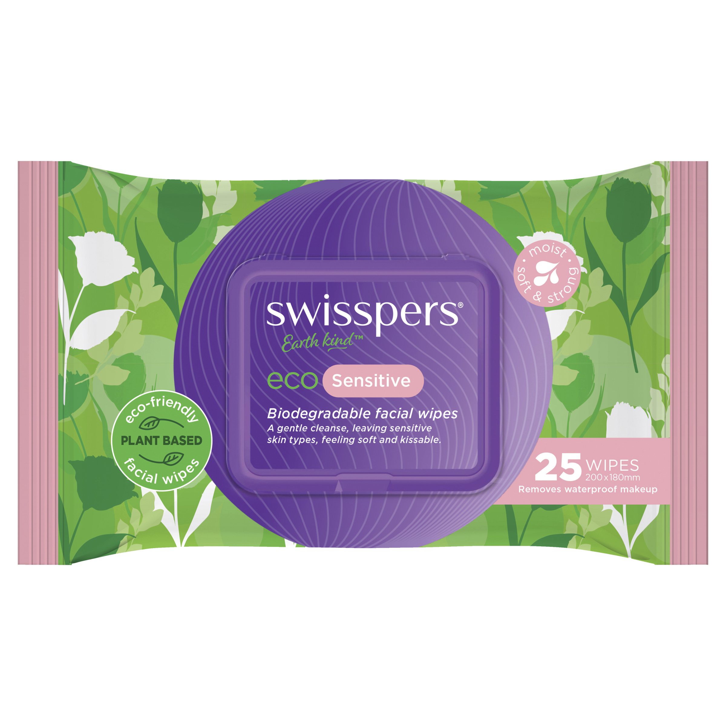 SWISSPERS SENSITIVE ECO WIPES 25 PACK