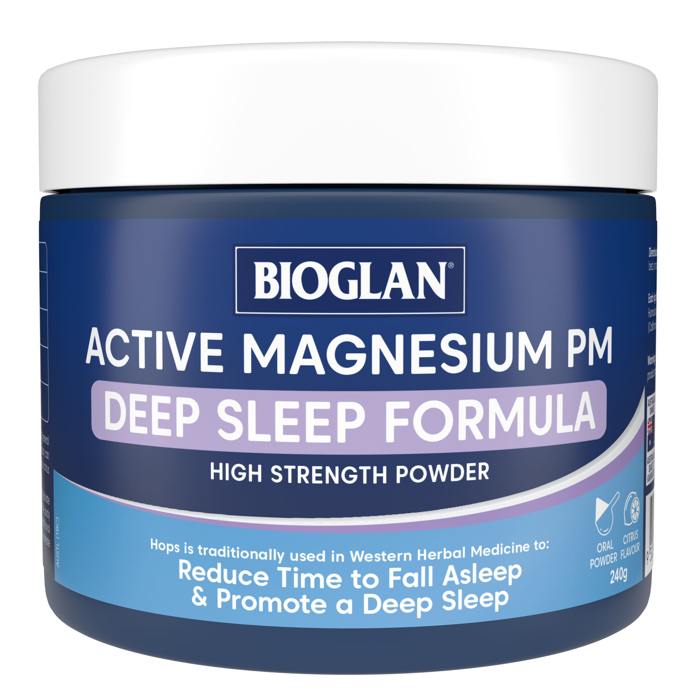 BIOGLAN ACTIVE MAGNESIUM PM DEEP SLEEP FORMULA POWDER 240G