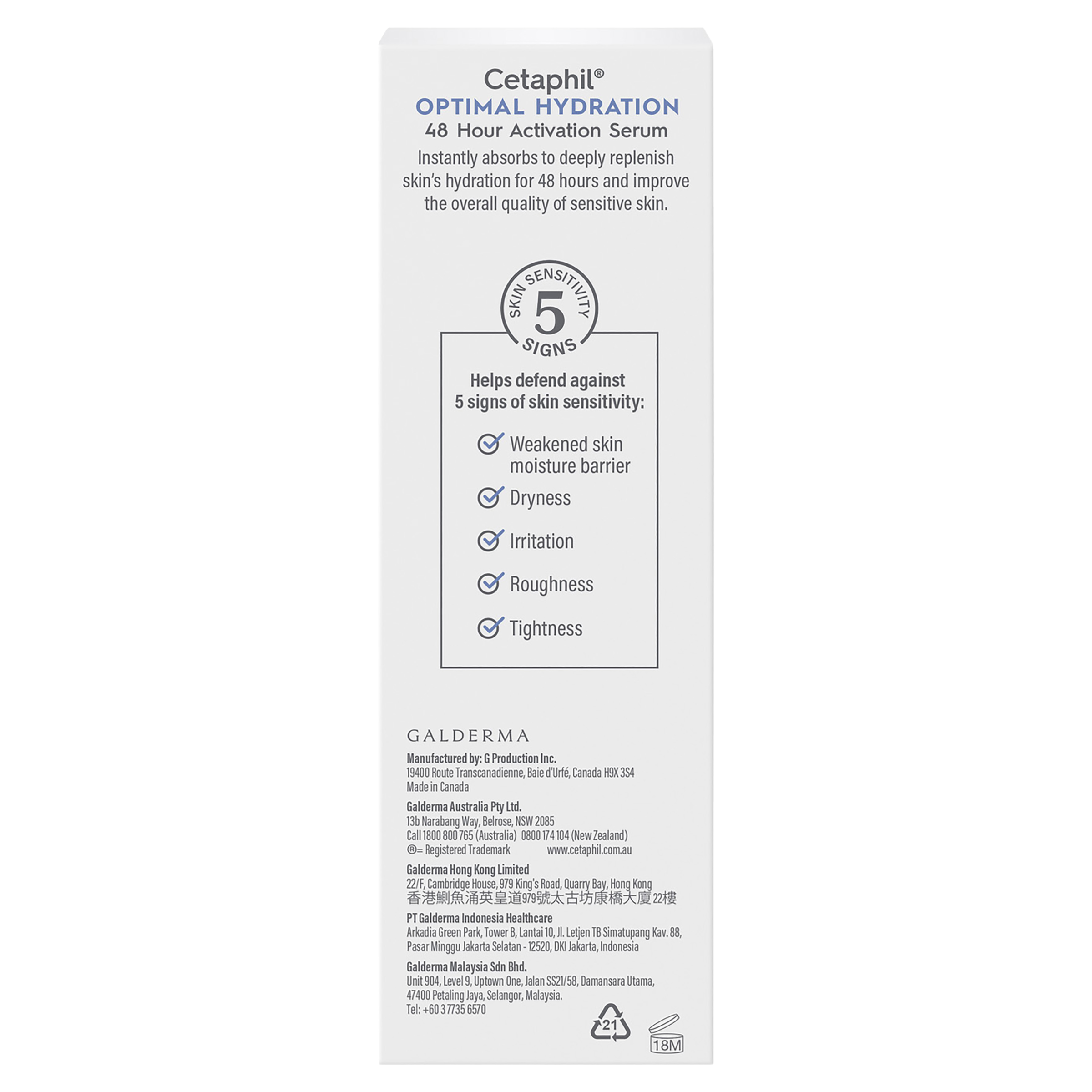 CETAPHIL OPTIMAL HYDRATION 48H ACTIVATION SERUM 30ML - Image 3