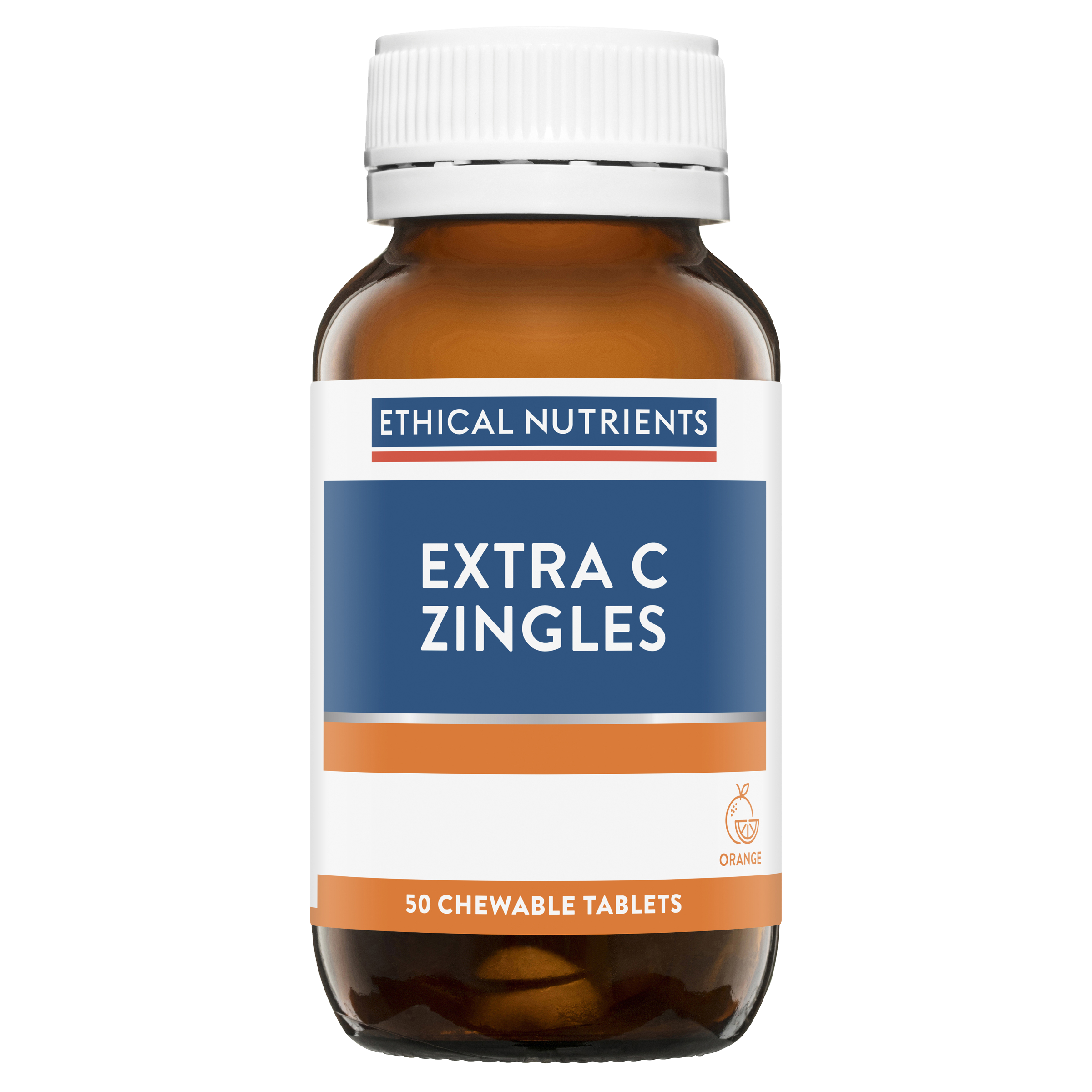 ETHICAL NUTRIENTS EXTRA C ZINGLES ORANGE 50 TABLETS - Image 5
