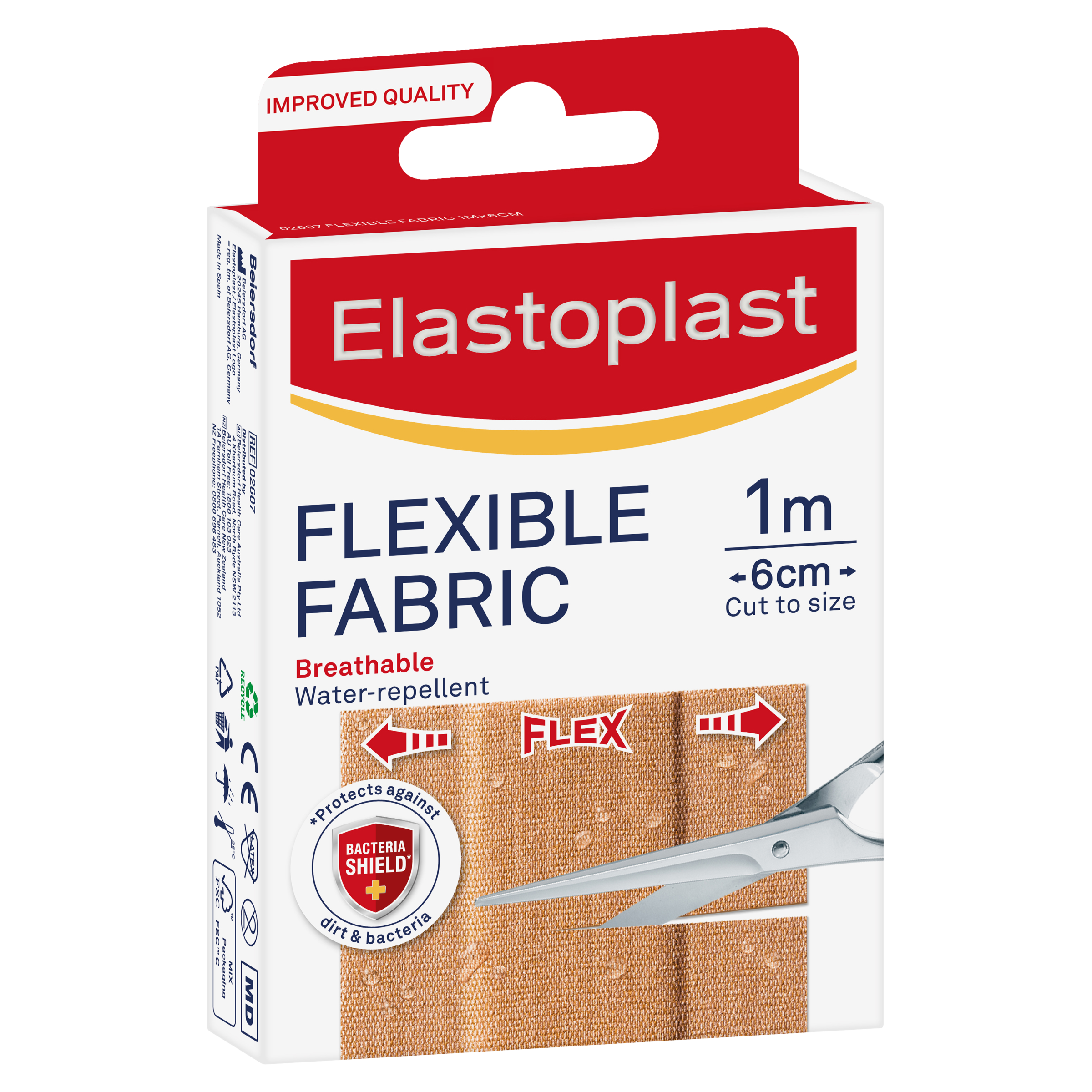 ELASTOPLAST FLEXIBLE FABRIC DRESSING 1M X 6CM - Image 8