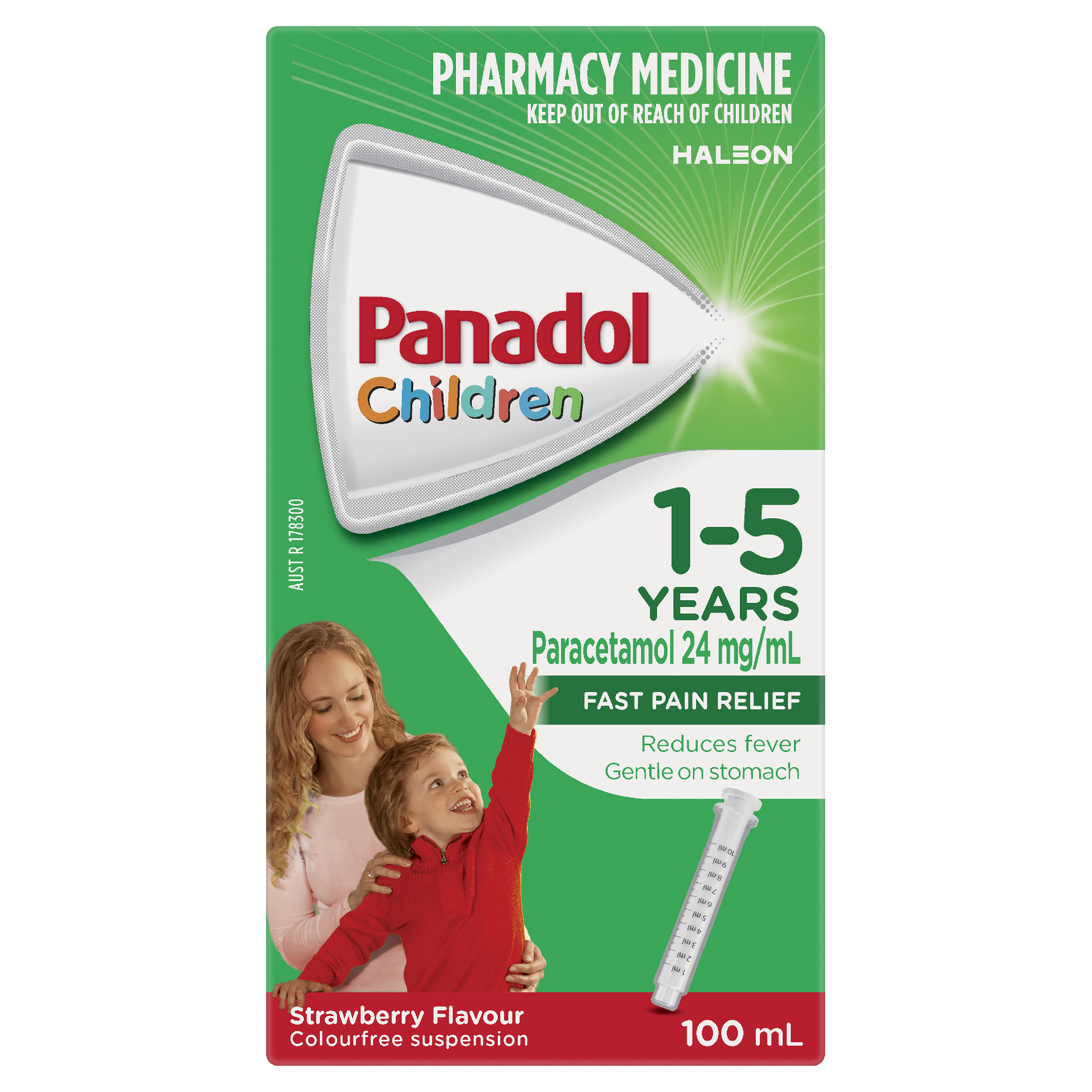 PANADOL CHILDREN 1 YEARS - 5 YEARS STRAWBERRY SUSPENSION 100ML - Image 2