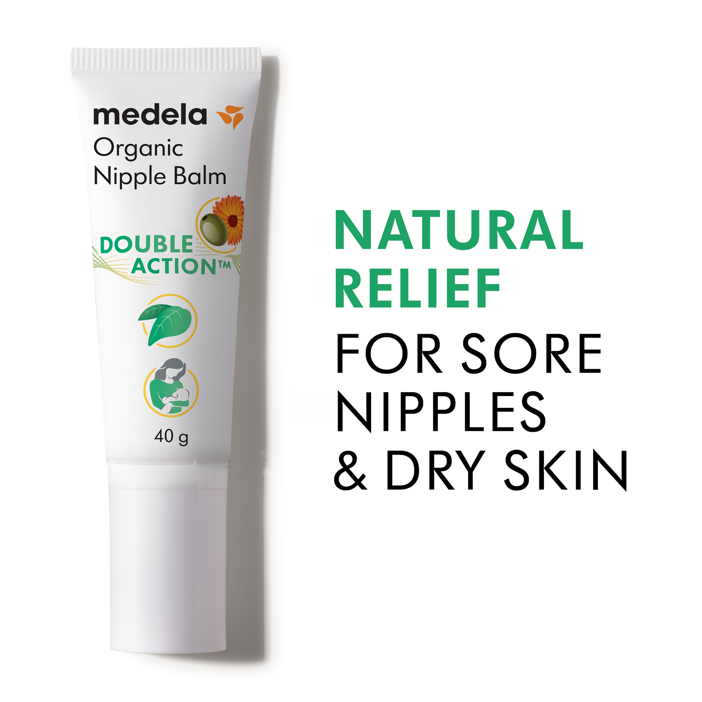 MEDELA ORGANIC NIPPLE BALM DOUBLE ACTION 40G - Image 2
