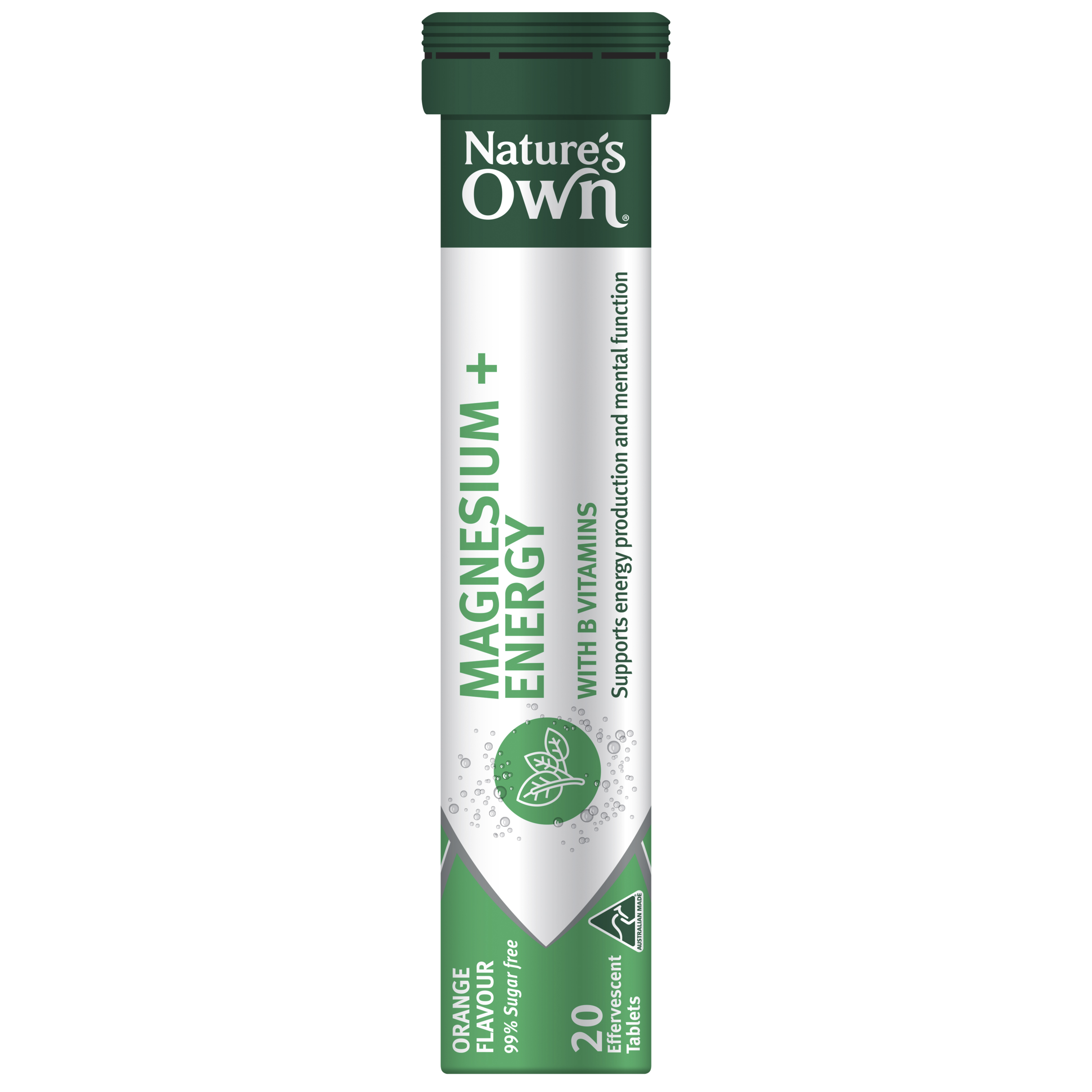 NATURES OWN MAGENSIUM + ENERGY 20 TABLETS