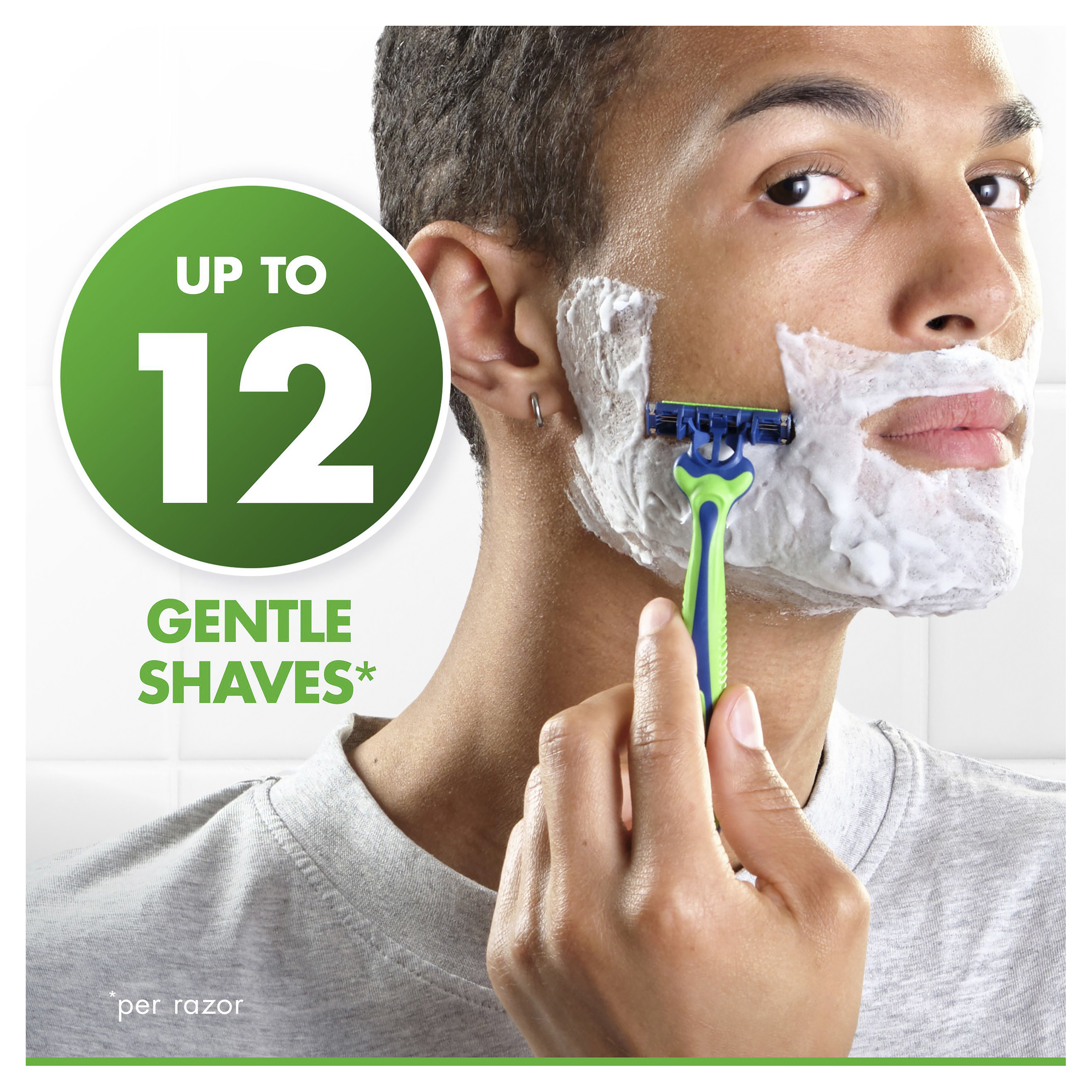 GILLETTE SENSOR 3 SENSITIVE DISPOSABLE RAZORS 4 PACK - Image 3