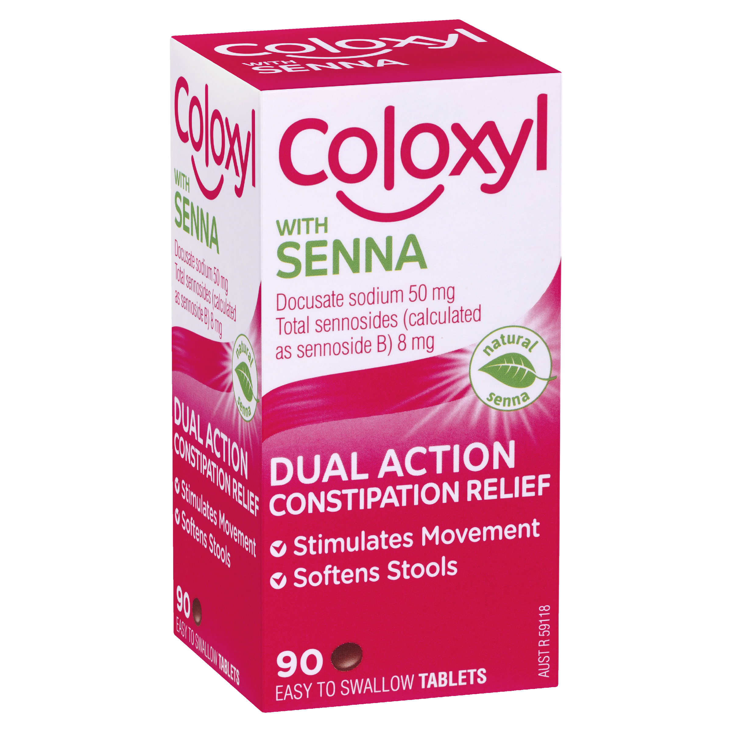 COLOXYL WITH SENNA CONSTIPATION RELIEF 90 TABLETS