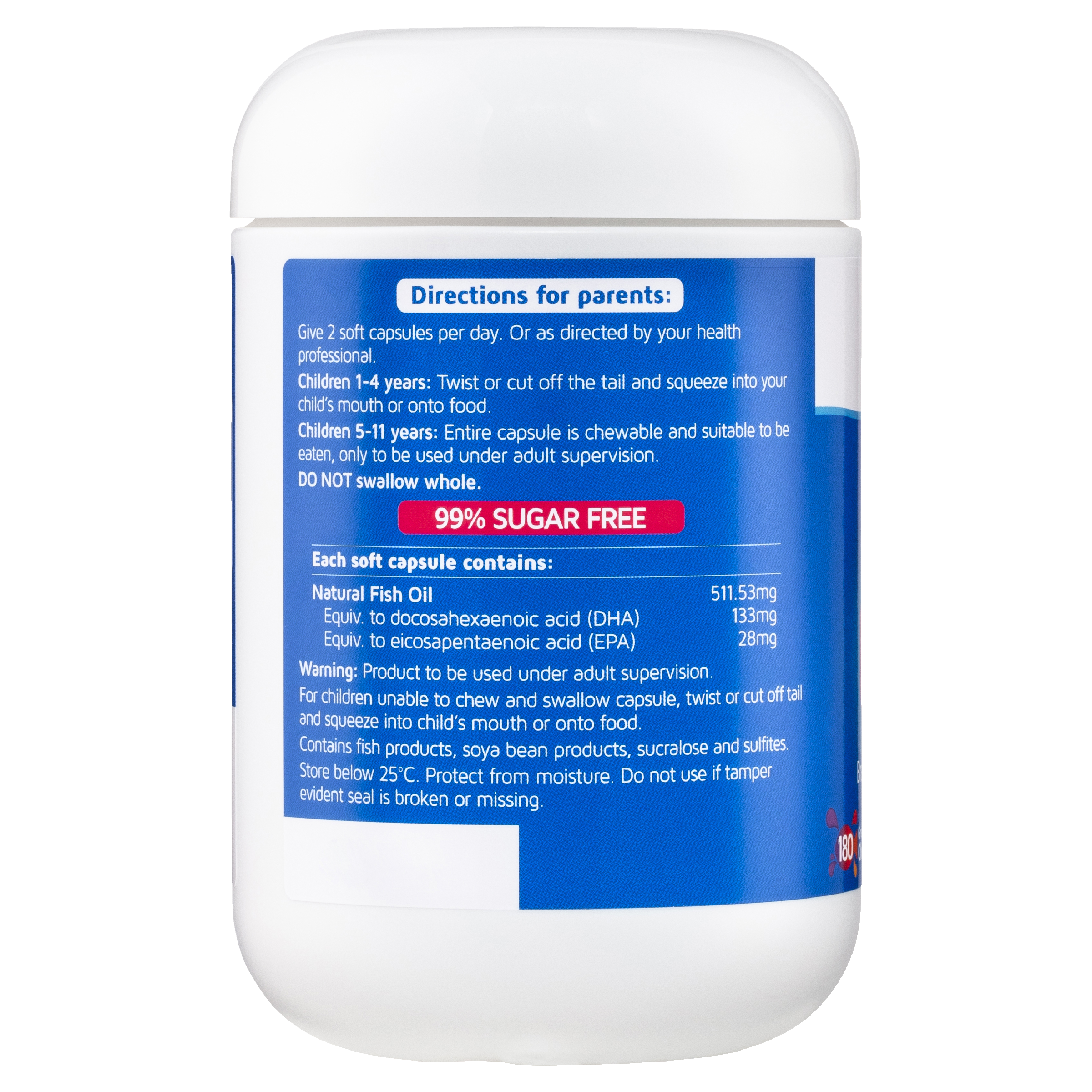 NATURES WAY KIDS SMART OMEGA-3 FISH OIL TRIO 180 - Image 2