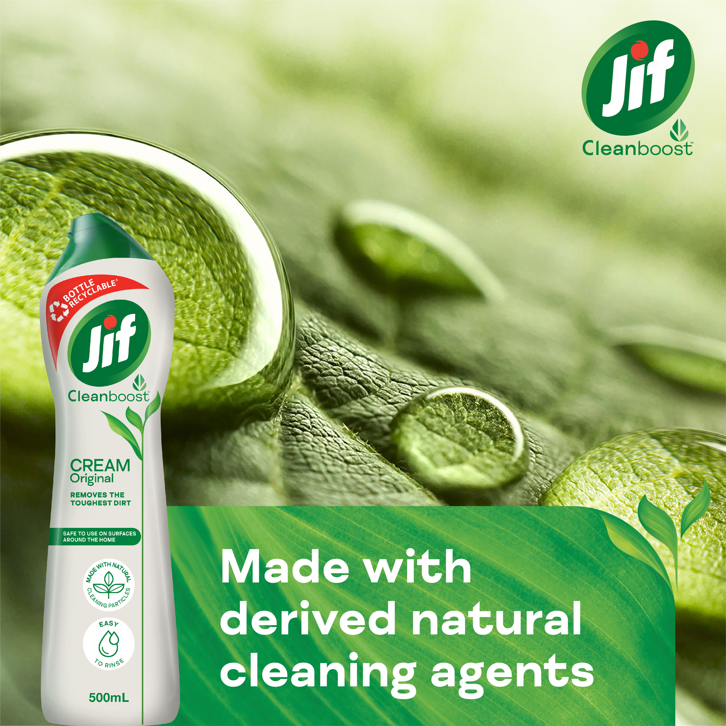 JIF WITH MICRO PARTICLES CREAM CLEANSER ORIGINAL 500ML - Image 5