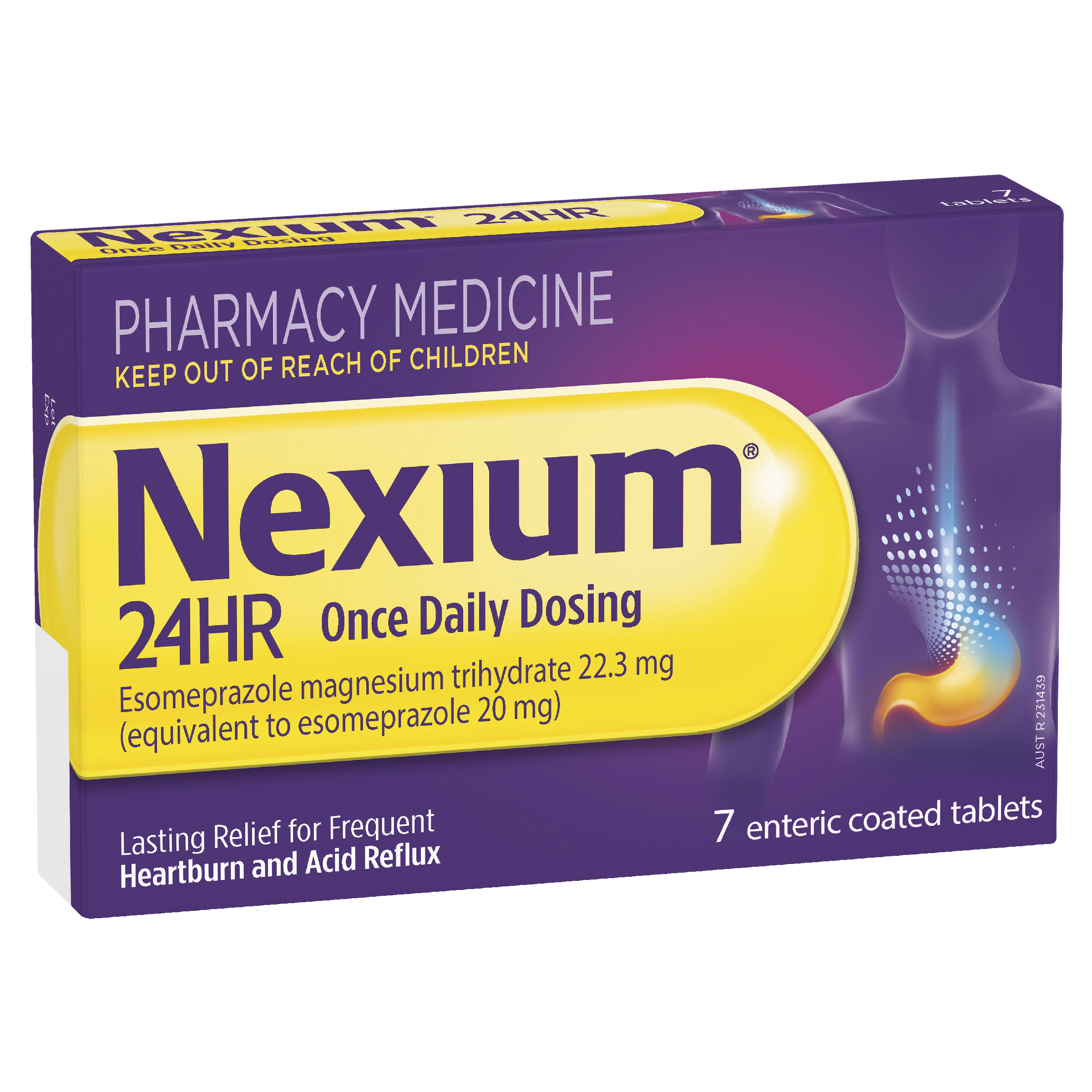 NEXIUM 24HR 20MG 7 TABLETS