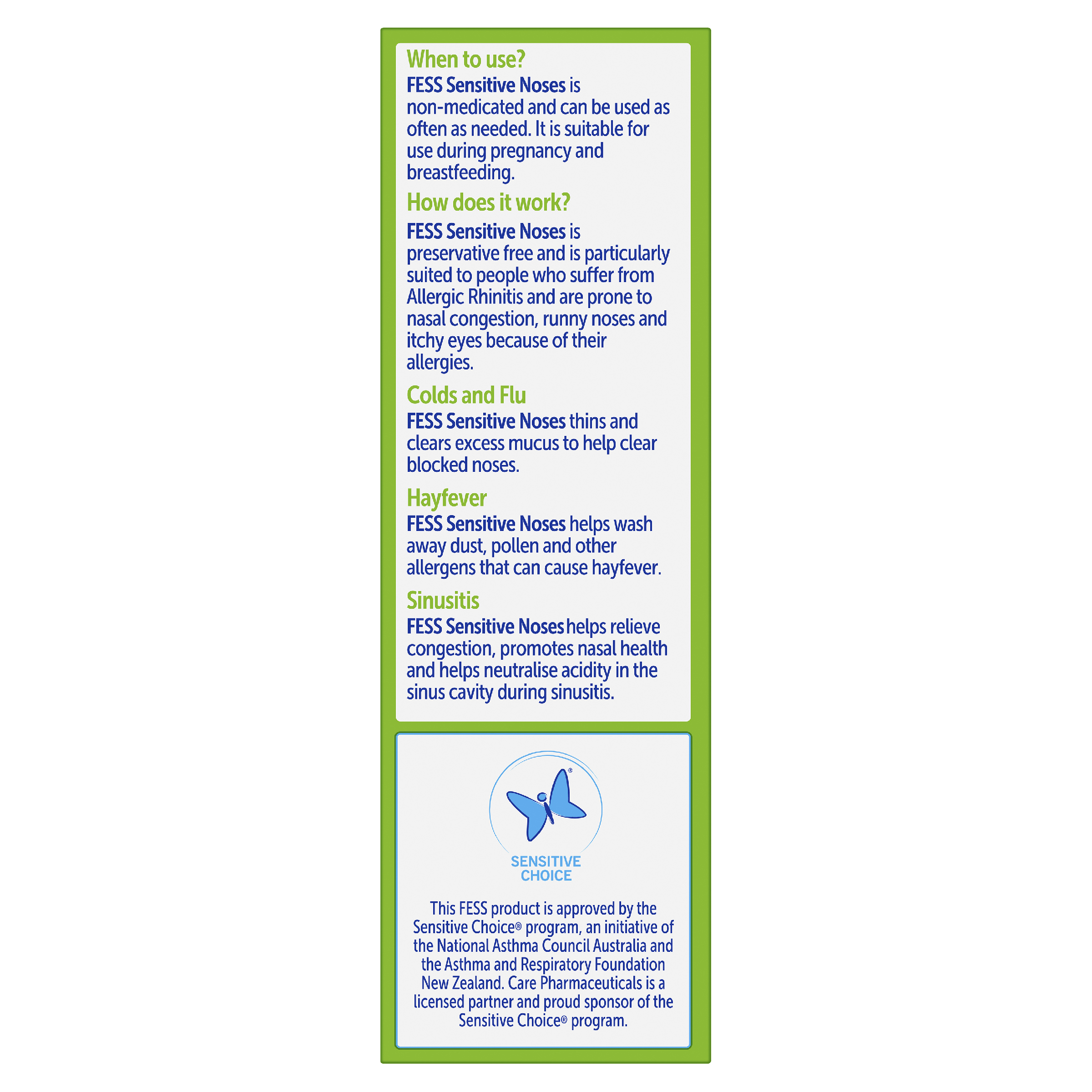 FESS SENSITIVE NOSES NASAL SPRAY 30ML - Image 6