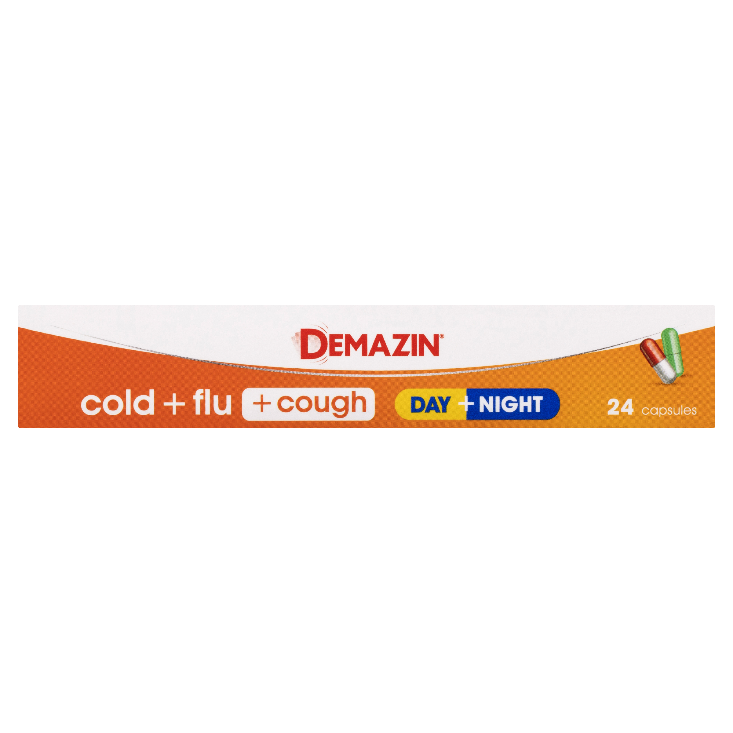 DEMAZIN DAY & NIGHT COLD & FLU + COUGH PE 24 CAPSULES - Image 5