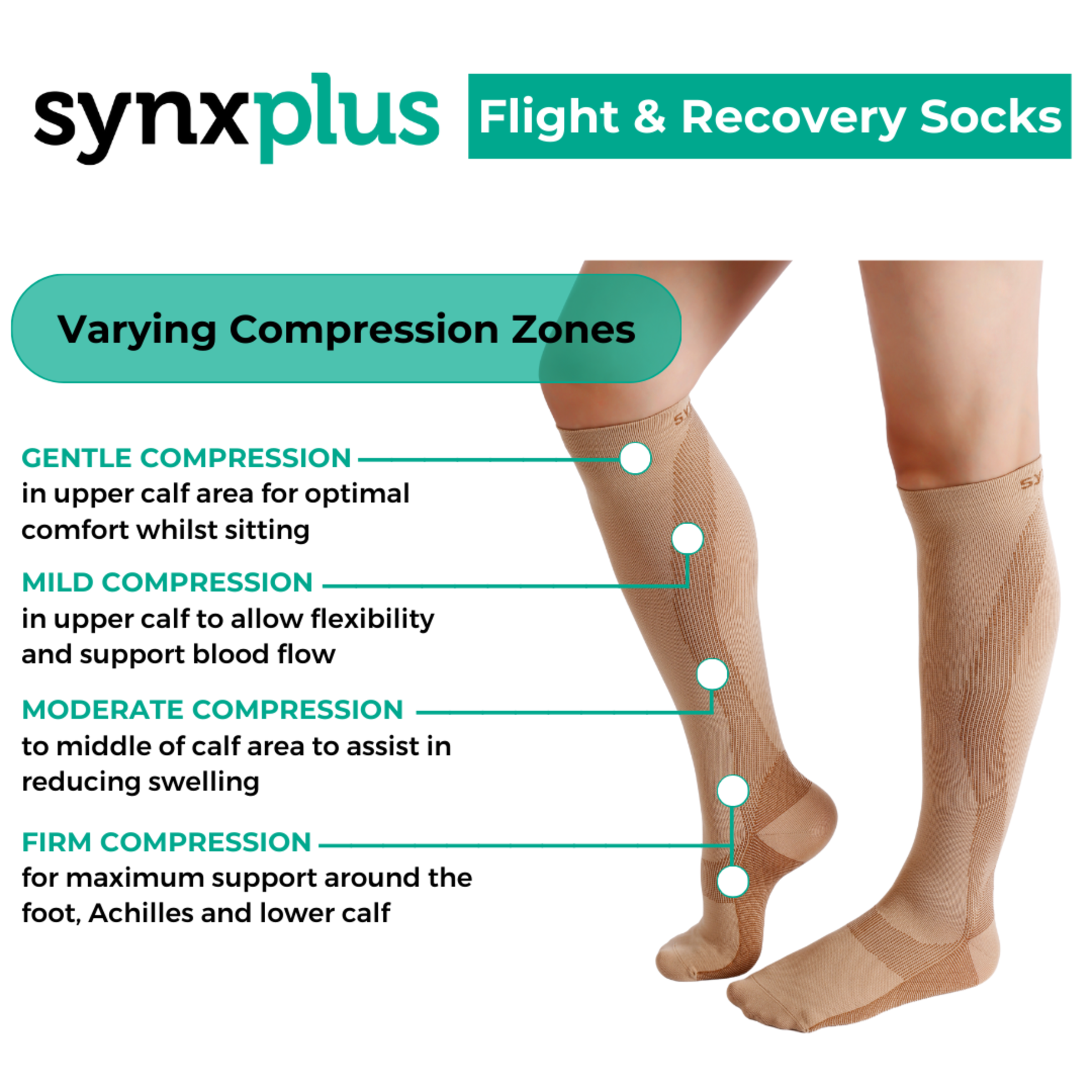 SYNXPLUS FLIGHT & RECOVERY SOCKS LARGE - Image 6