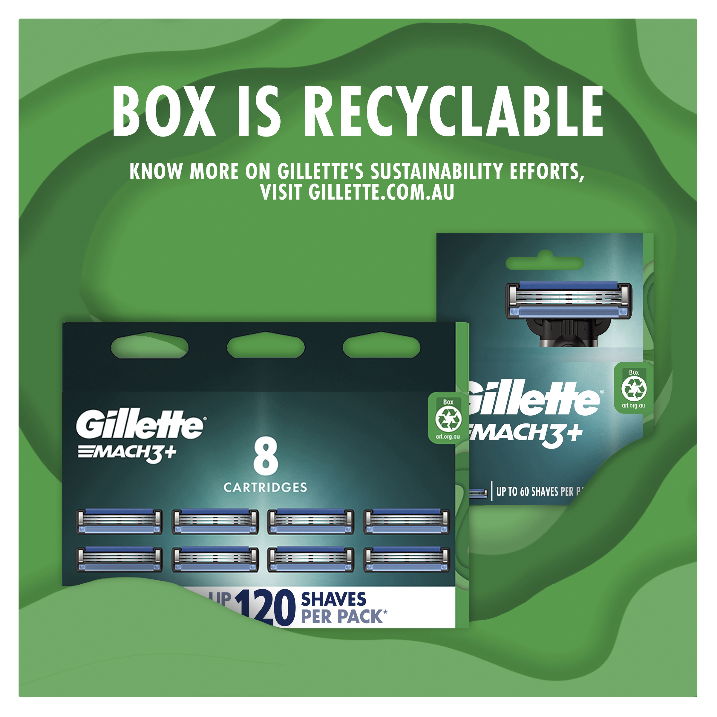 GILLETTE MACH3 RAZOR + 2 BLADE CARTRIDGES - Image 3