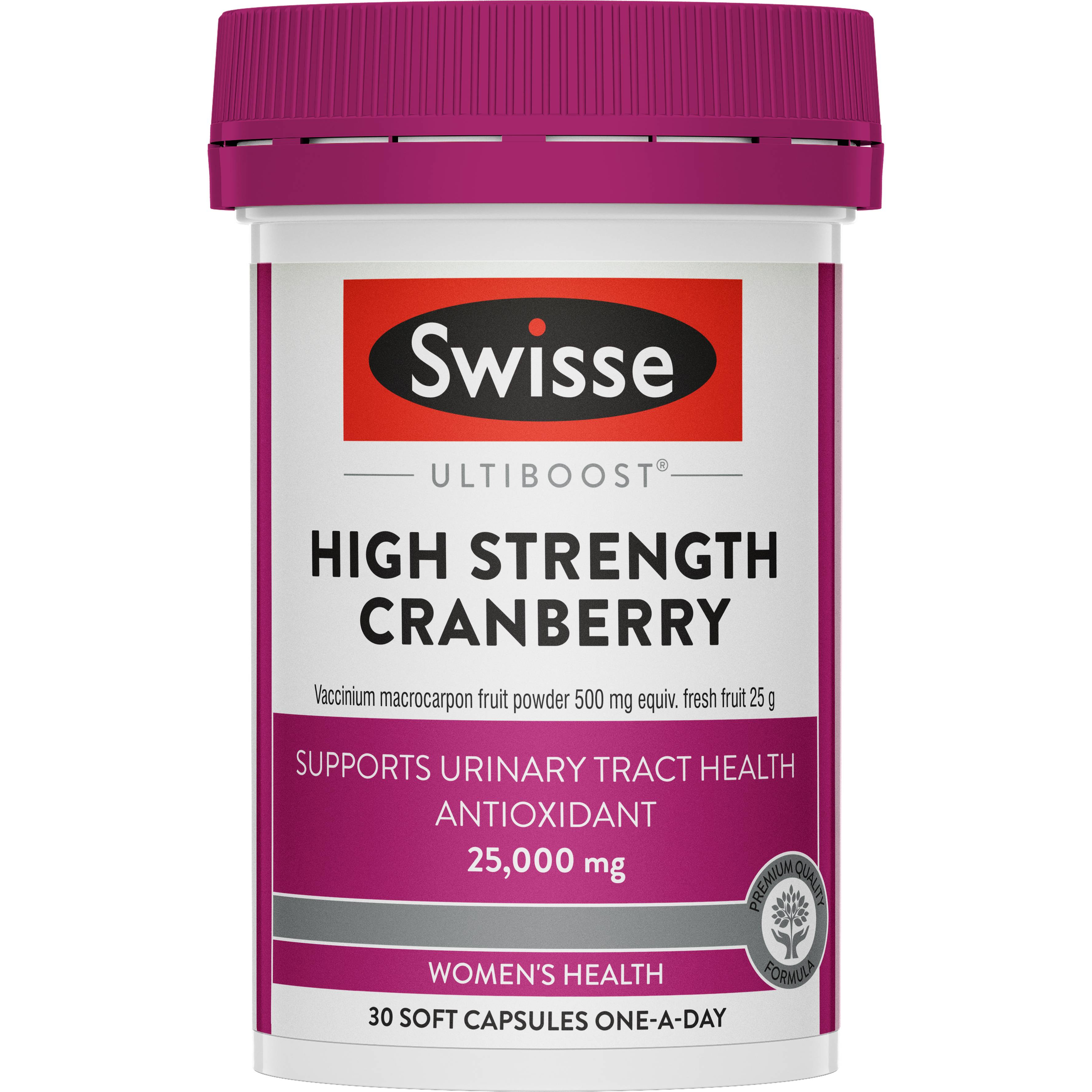 SWISSE ULTIBOOST HIGH STRENGTH CRANBERRY 30 CAPSULES