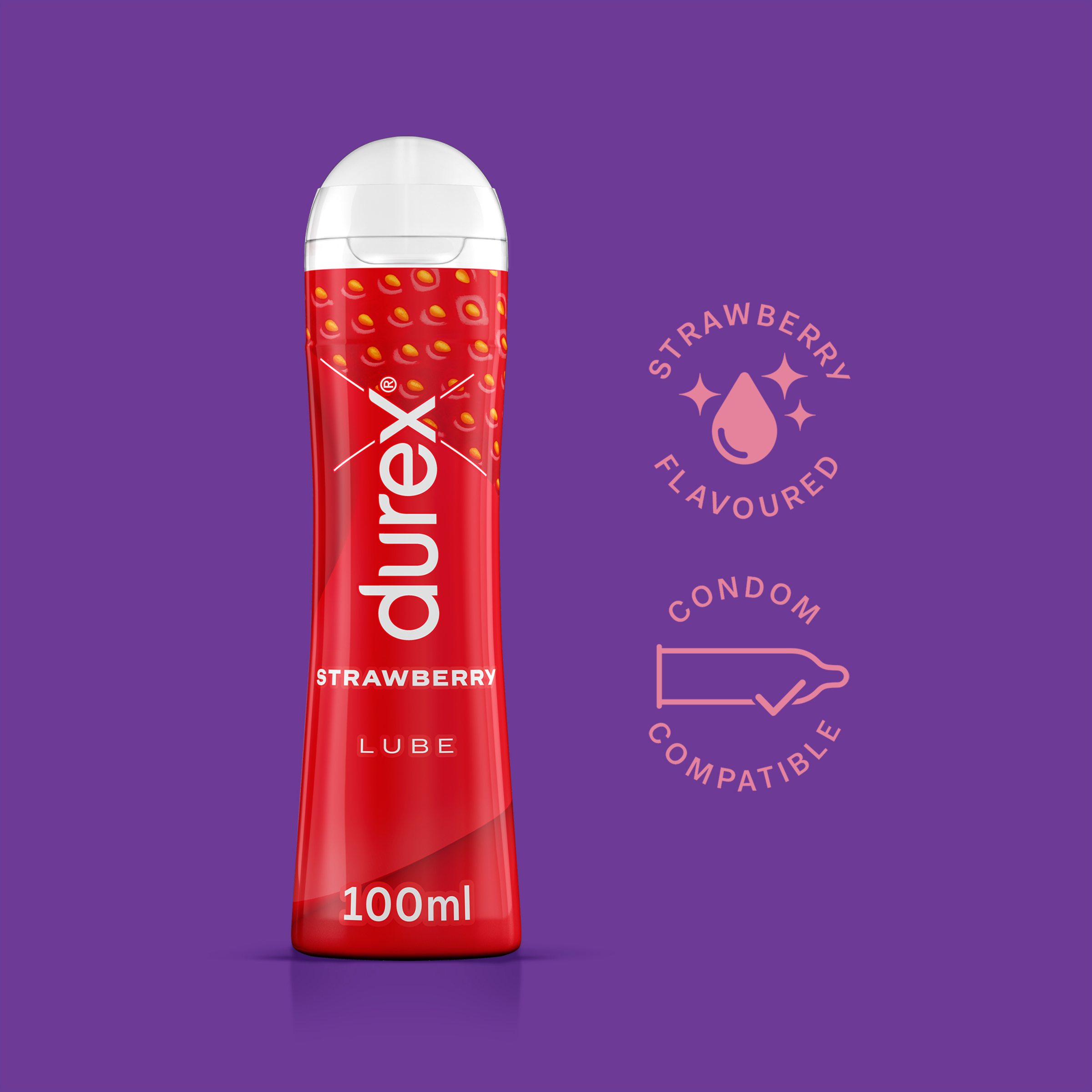 DUREX STRAWBERRY LUBRICANT FLAVOURED 100ML - Image 4