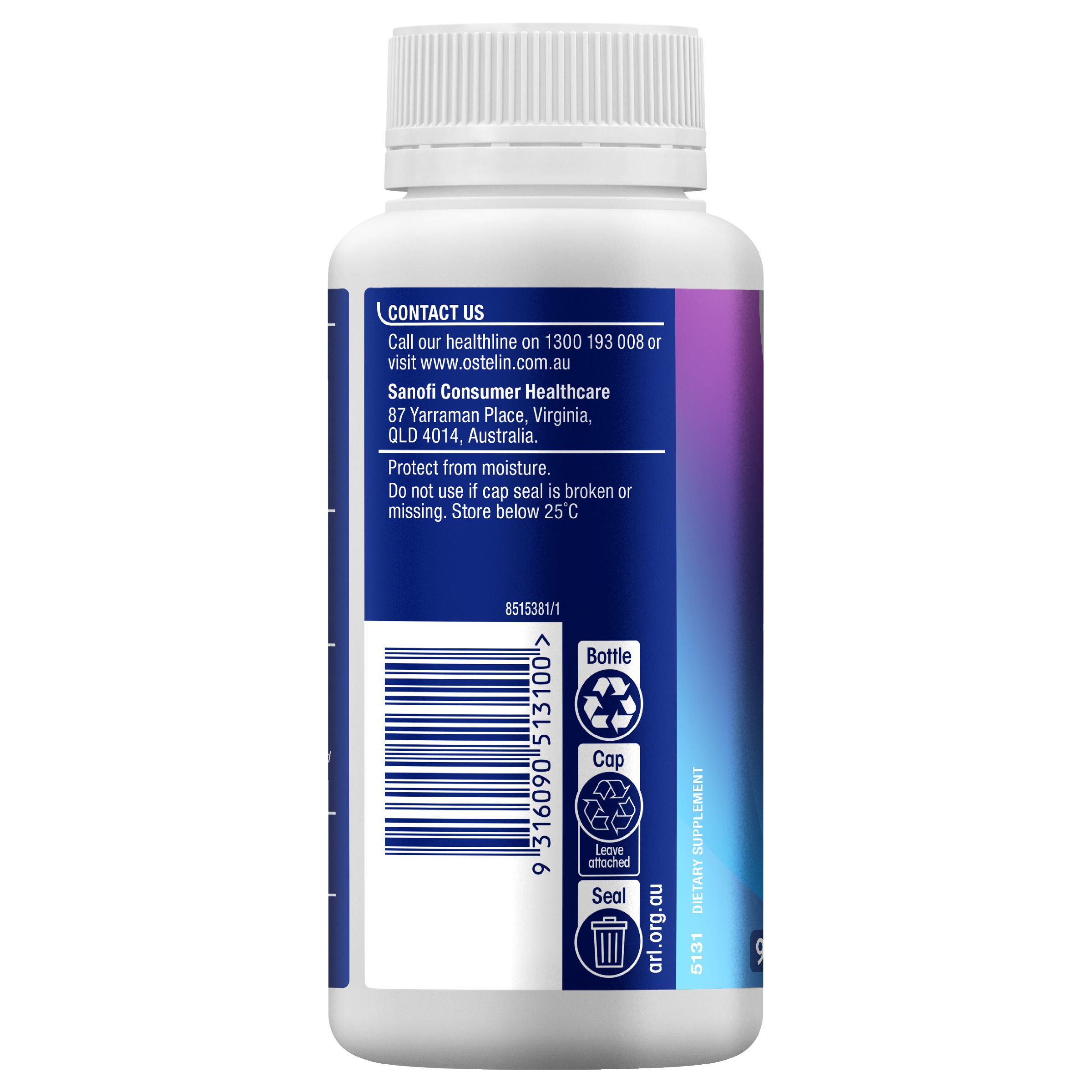 OSTELIN VITAMIN D3 & GLUCOSAMINE + CHONDROITIN 90 TABLETS - Image 4