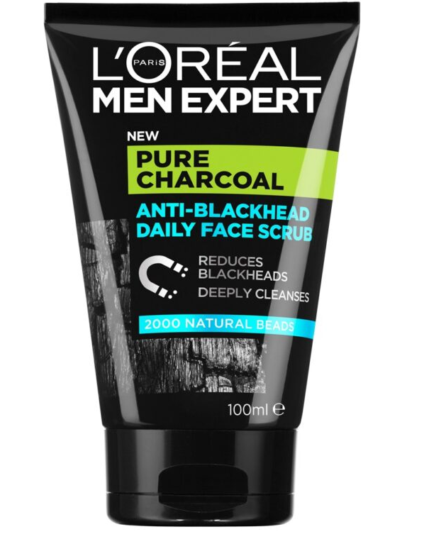 LOREAL MEN EXPERT PURE CHARCOAL FACE SCRUB 100ML