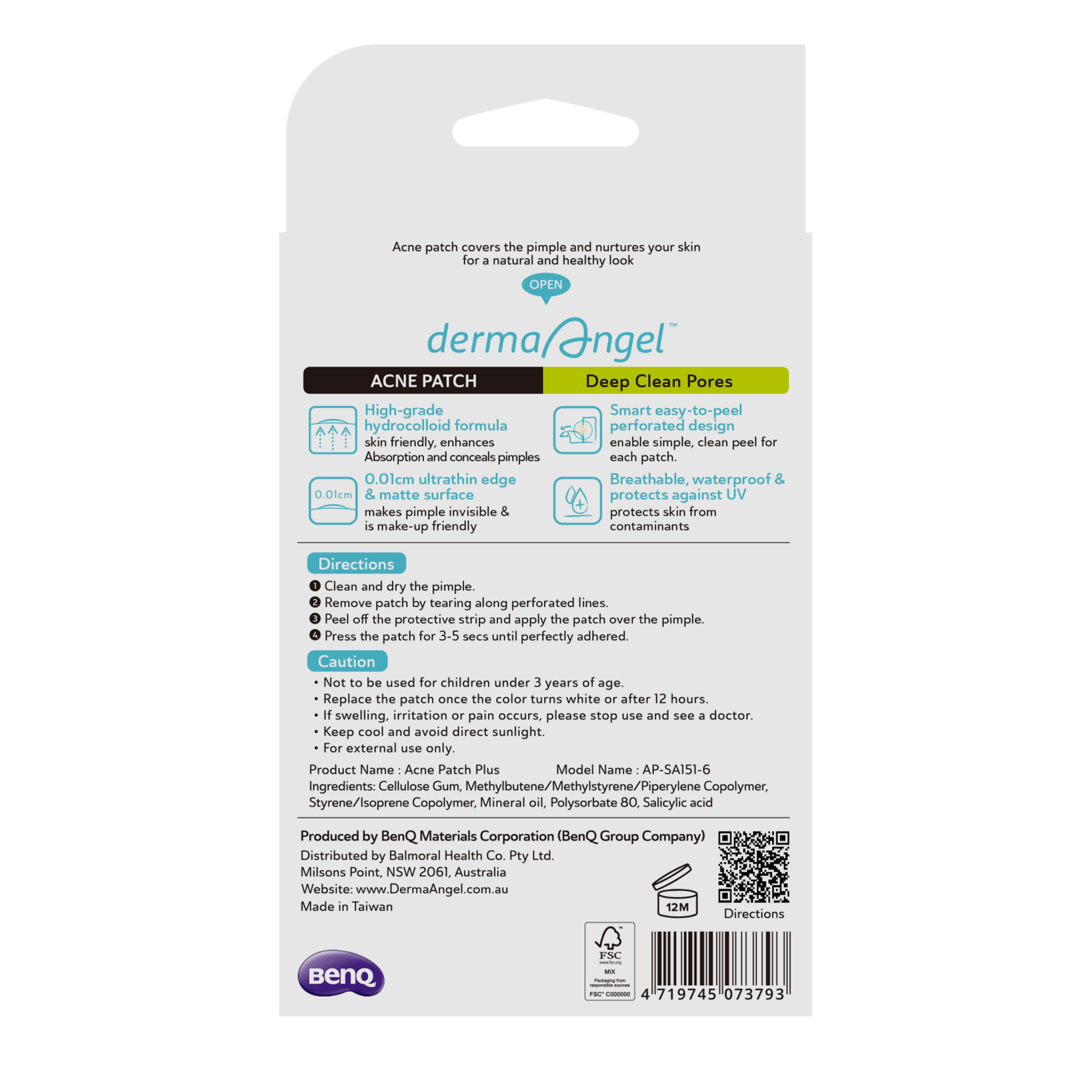DERMA ANGEL ACNE PATCH DAY PATCH 24 PACK - Image 4