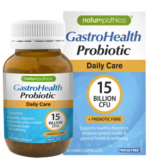 NATUROPATHICA GASTROHEALTH PROBIOTIC DAILY CARE 15BIL 30 CAPSULES