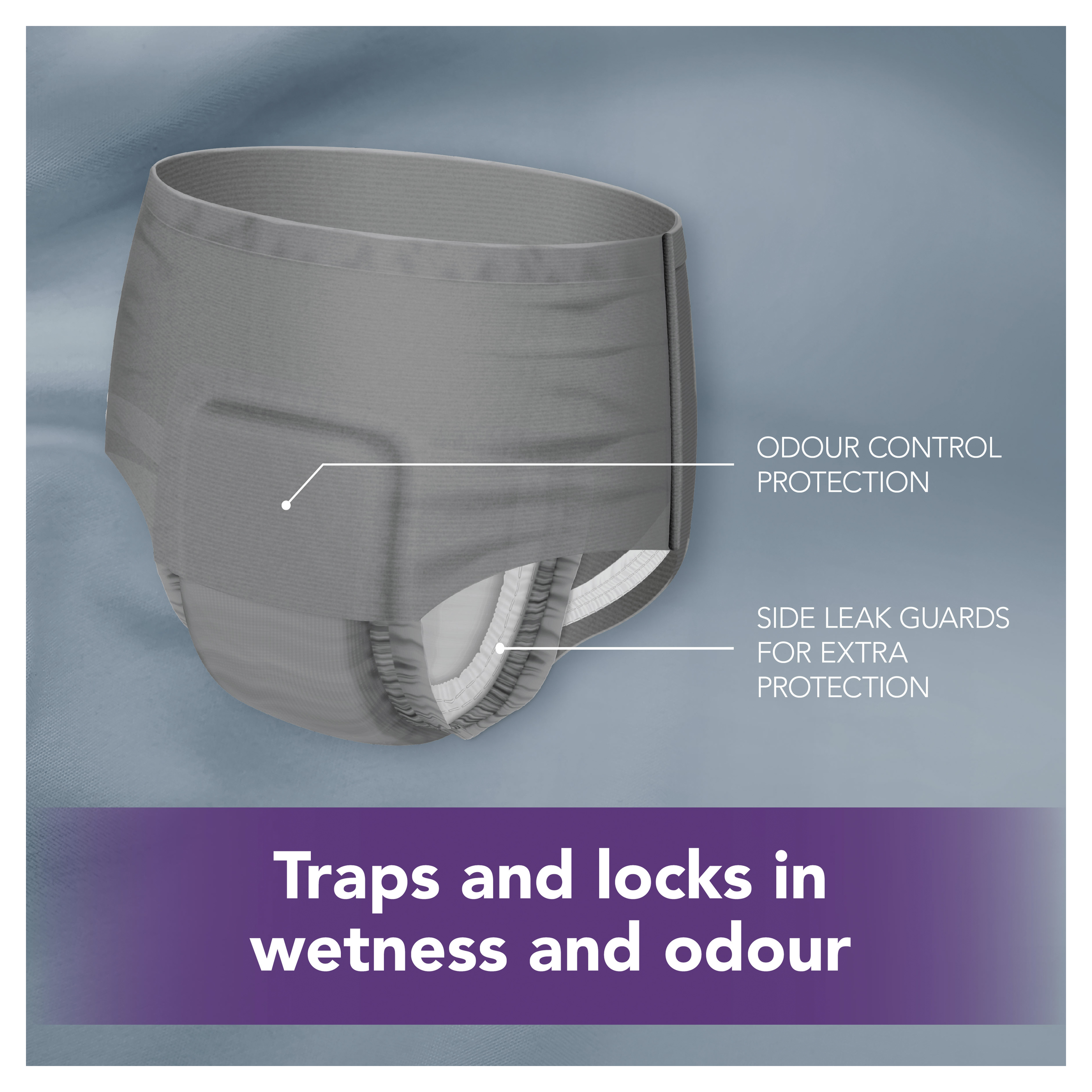 DEPEND MEN ADVANCED PROTECTION N/DEF UNDERWEAR 9D LARGE 8 PACK - Image 6