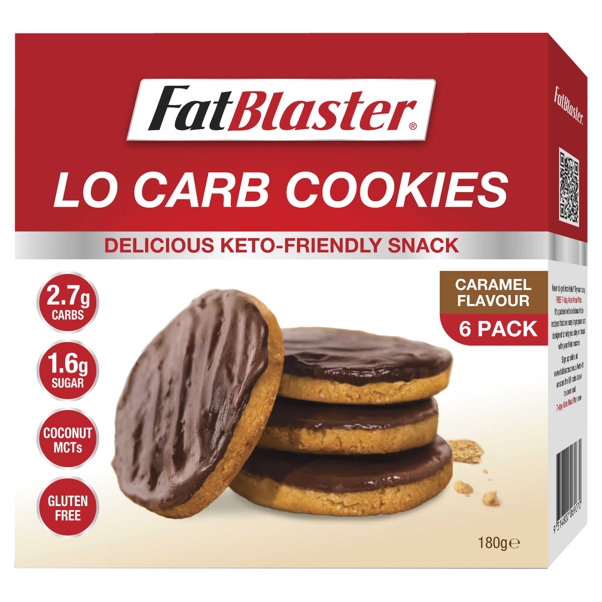 FAT BLASTER LO CARB COOKIES CARAMEL 6 PACK