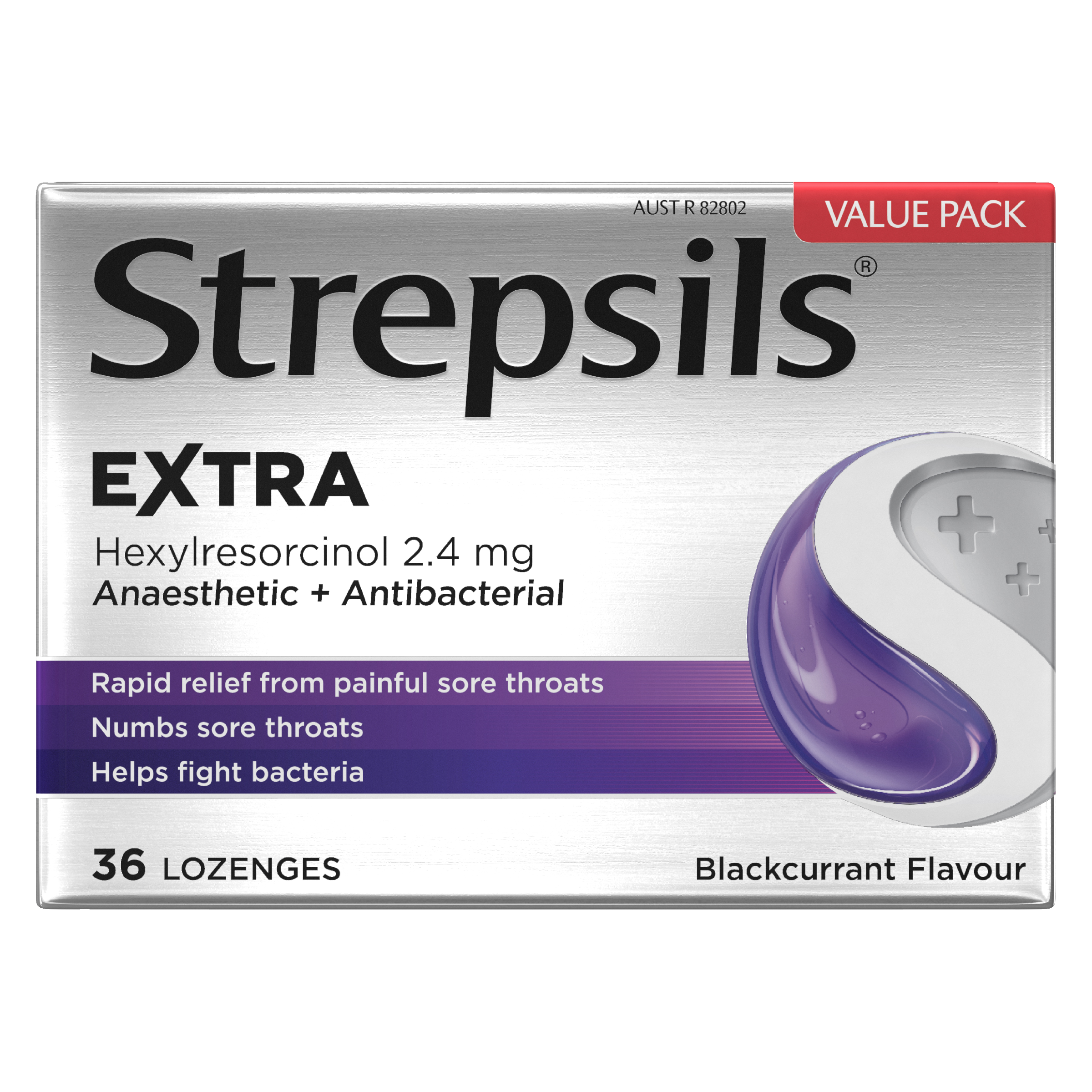 STREPSILS EXTRA BLACKCURRANT 36 LOZENGES - Image 2