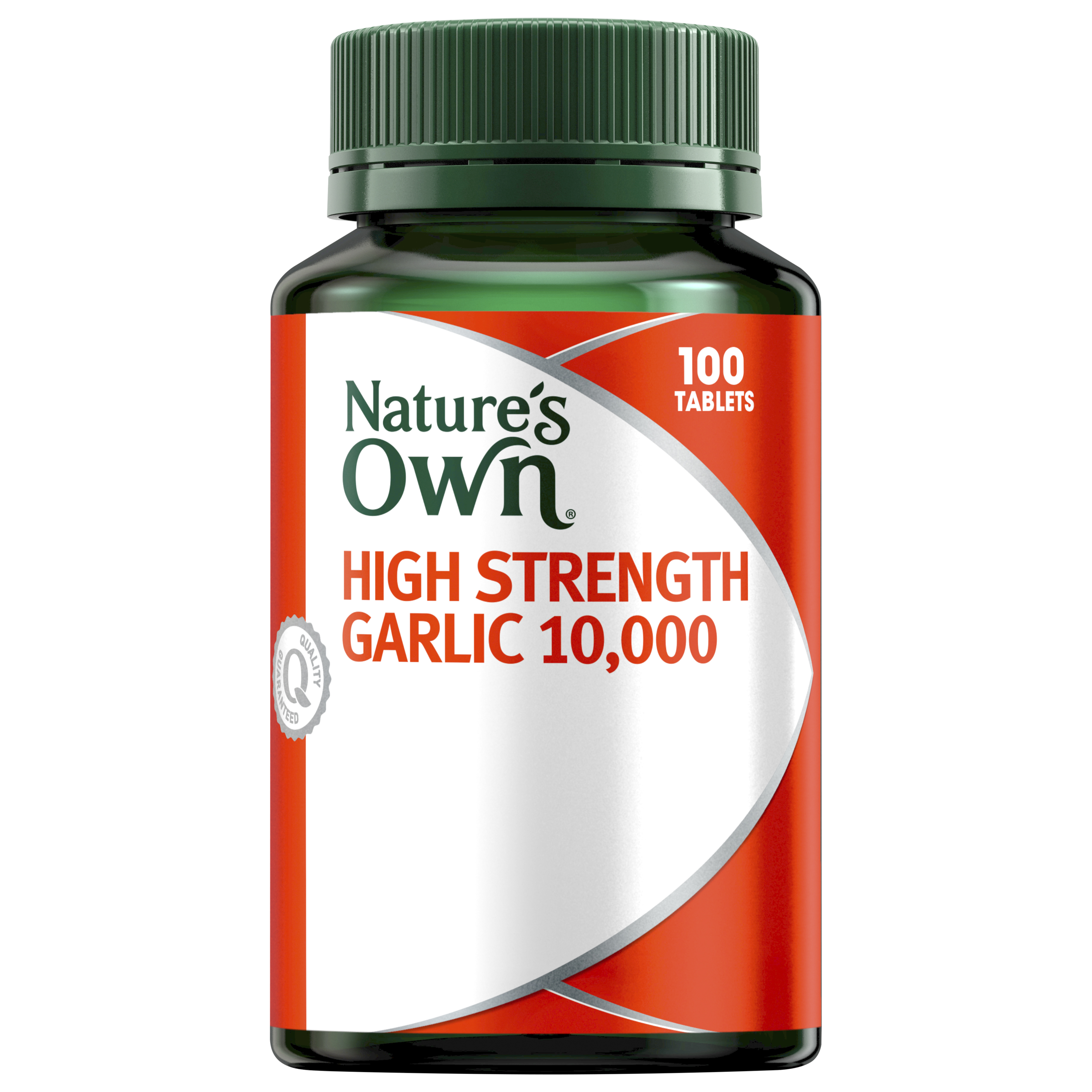 NATURES OWN HIGH STRENGTH GARLIC 10000MG 100 TABLETS - Image 11