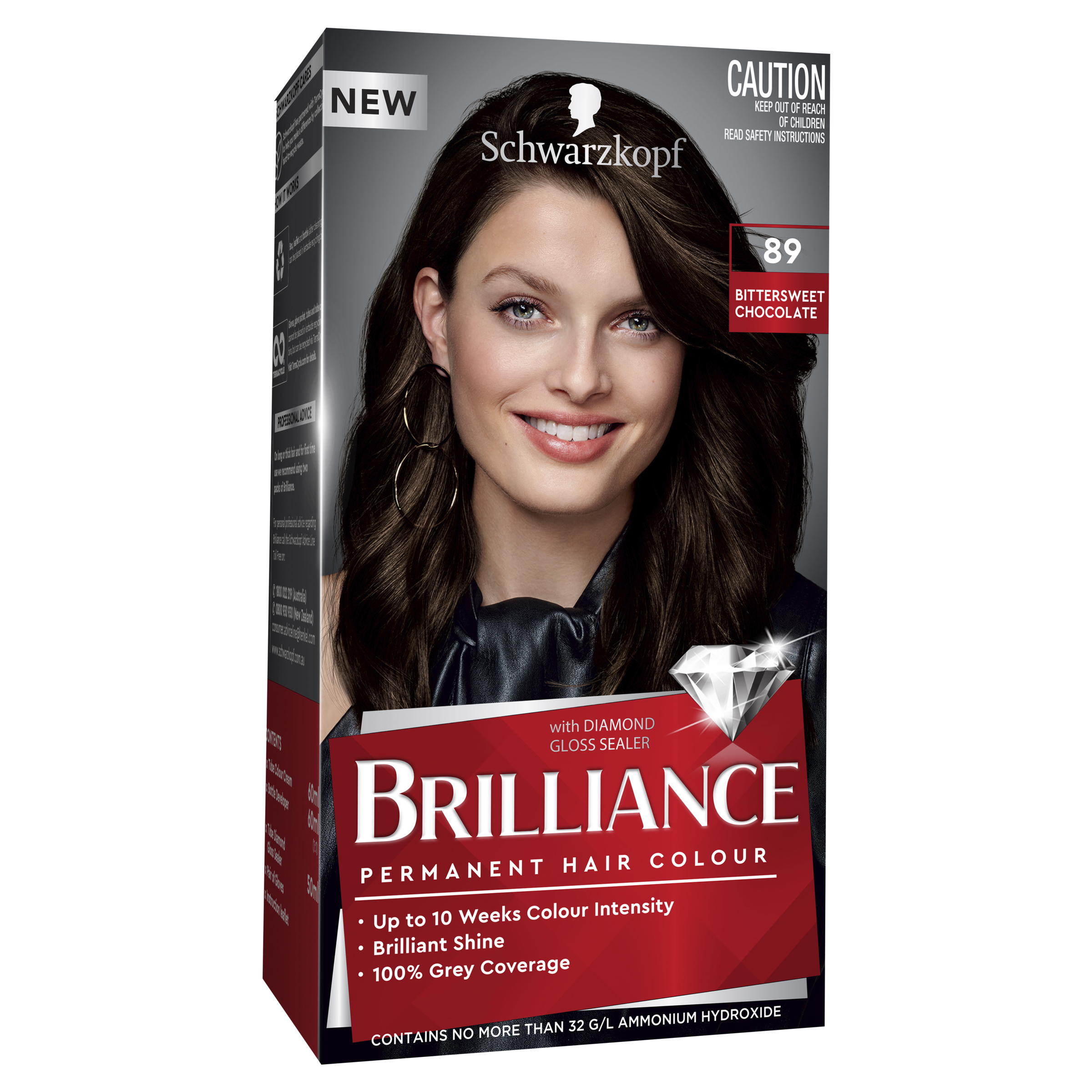 SCHWARZKOPF BRILLIANCE 89 BITTER SWEET CHOCOLATE