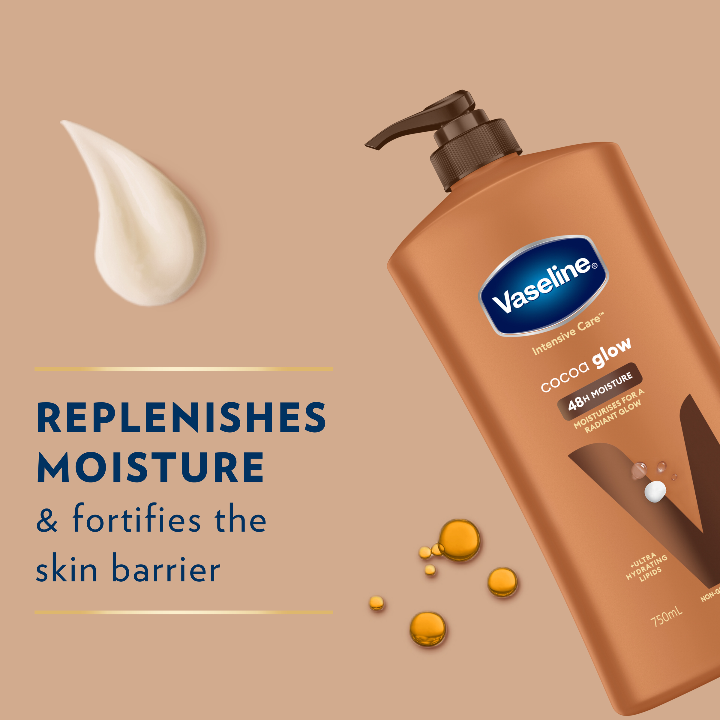 VASELINE COCOA GLOW BODY LOTION 750ML - Image 4