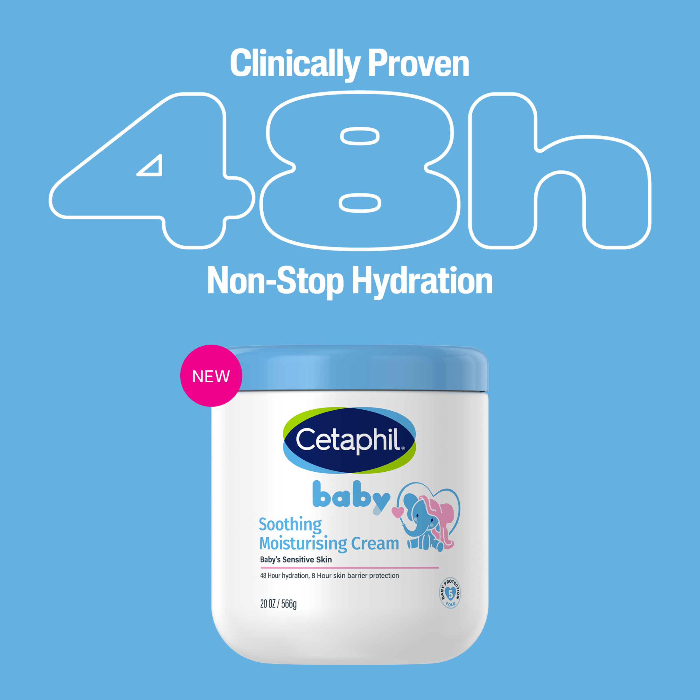 CETAPHIL BABY SOOTHING MOISTURISING CREAM 566G - Image 9