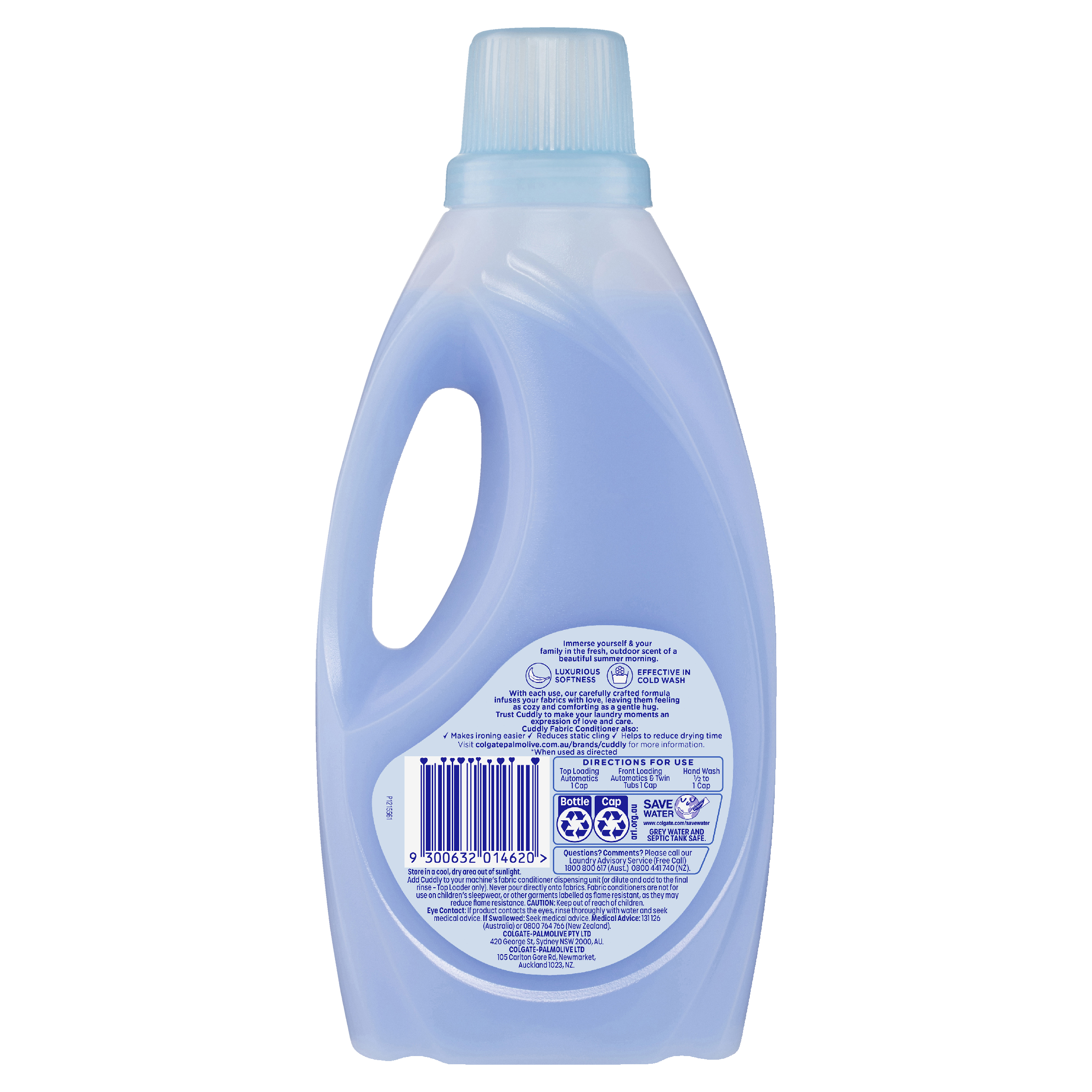 CUDDLY LIQUID FABRIC SOFTENER SUNSHINE FRESH 1 LITRE - Image 2